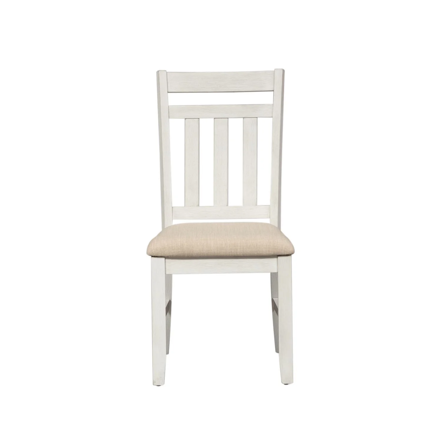 Summerville - Slat Back Side Chair - Soft White Wash / Wirebrushed Gray - Image 3