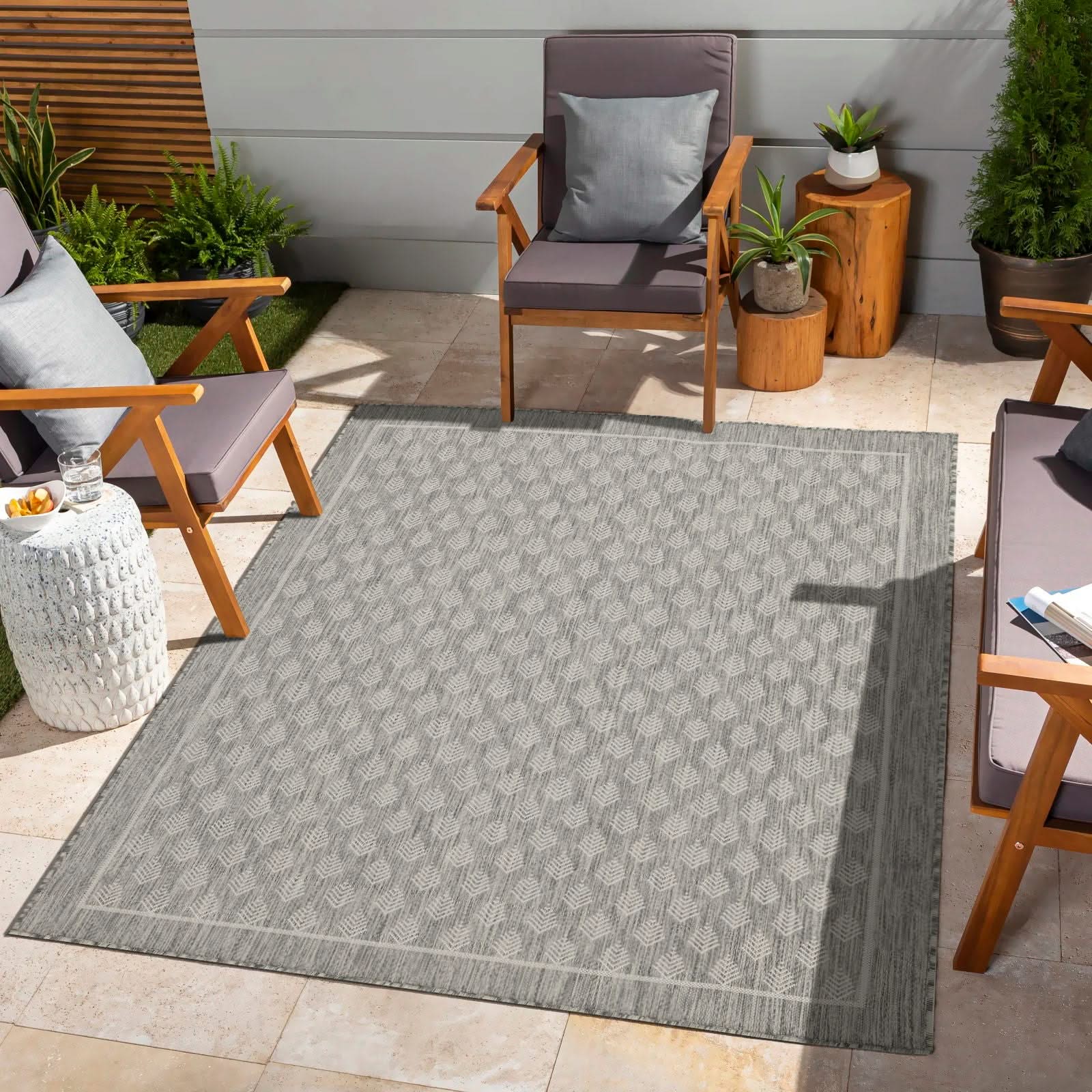 Sunshine - 2'7" X 7'3" Indoor / Outdoor Area Rug Polypropylene - Image 4