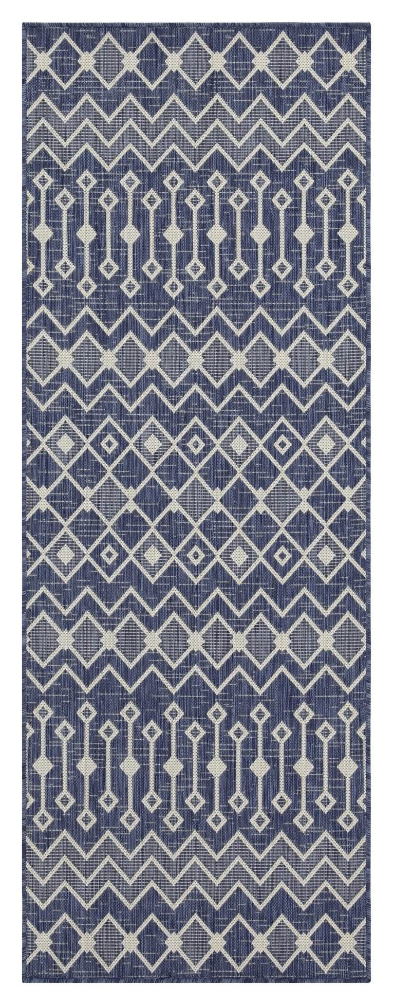 Sunshine - 5'3" X 7'3" Indoor & Outdoor Area Rug Polypropylene - Blue - Image 3