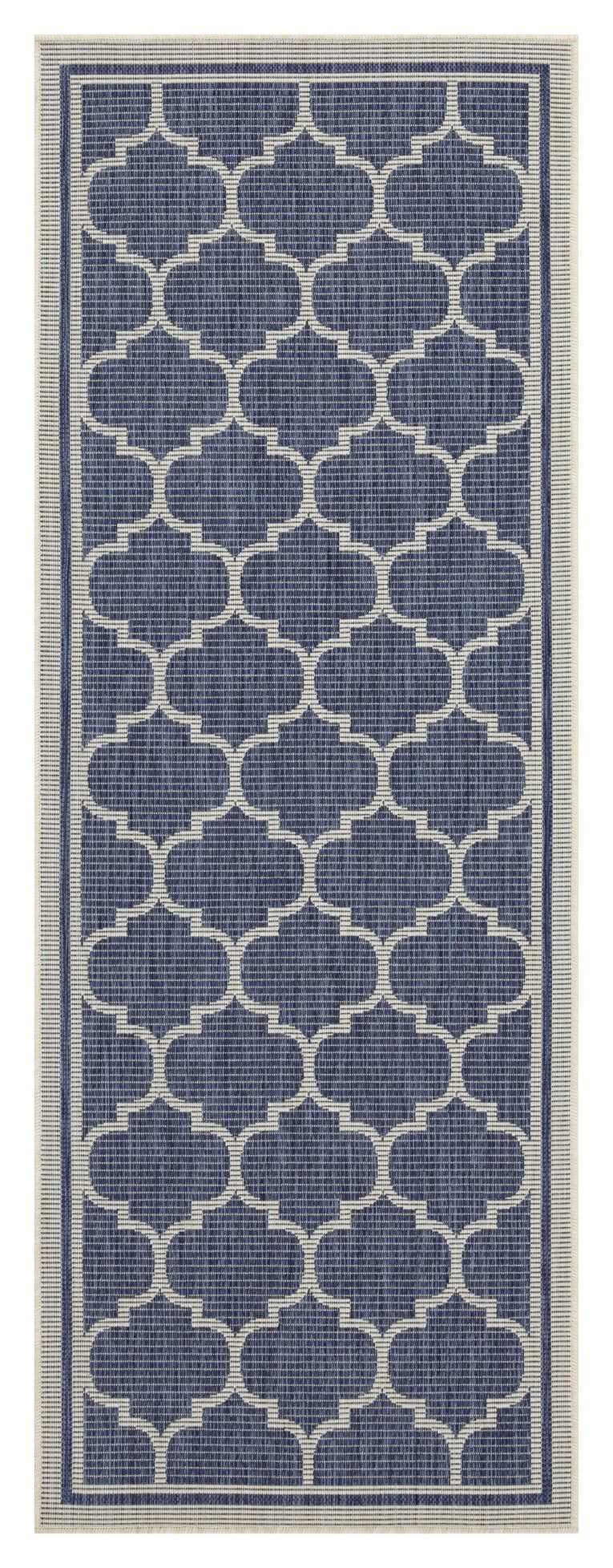 Sunshine - 5'3" X 7'3" Indoor, Outdoor Area Rug Polypropylene - Blue - Image 2