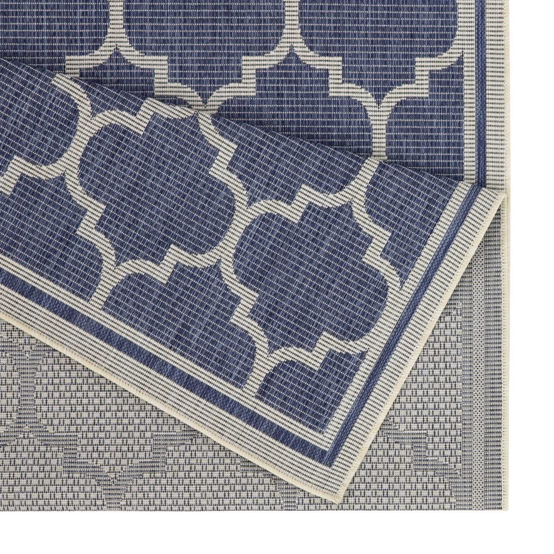 Sunshine - 5'3" X 7'3" Indoor, Outdoor Area Rug Polypropylene - Blue - Image 3