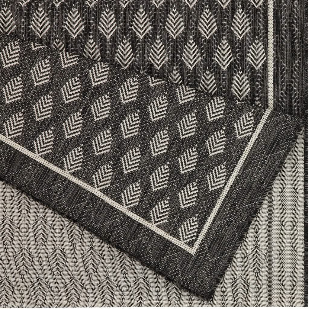 Sunshine - 5'3" X 7'3" Indoor, Outdoor Polypropylene Area Rug - Anthracite - Image 4