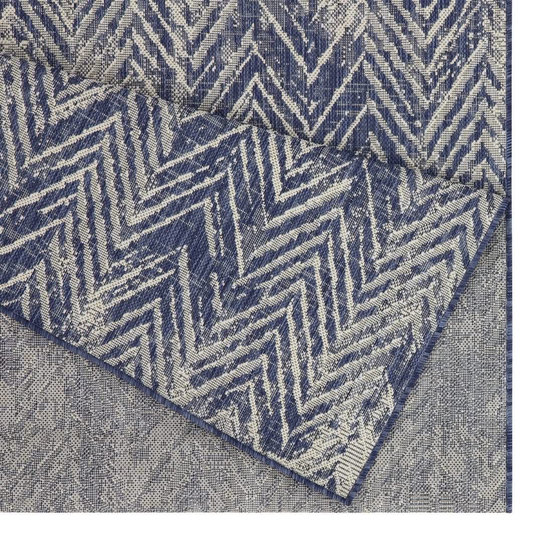 Sunshine - 5'3" X 7'3" Indoor & Outdoor Polypropylene Area Rug - Blue - Image 3