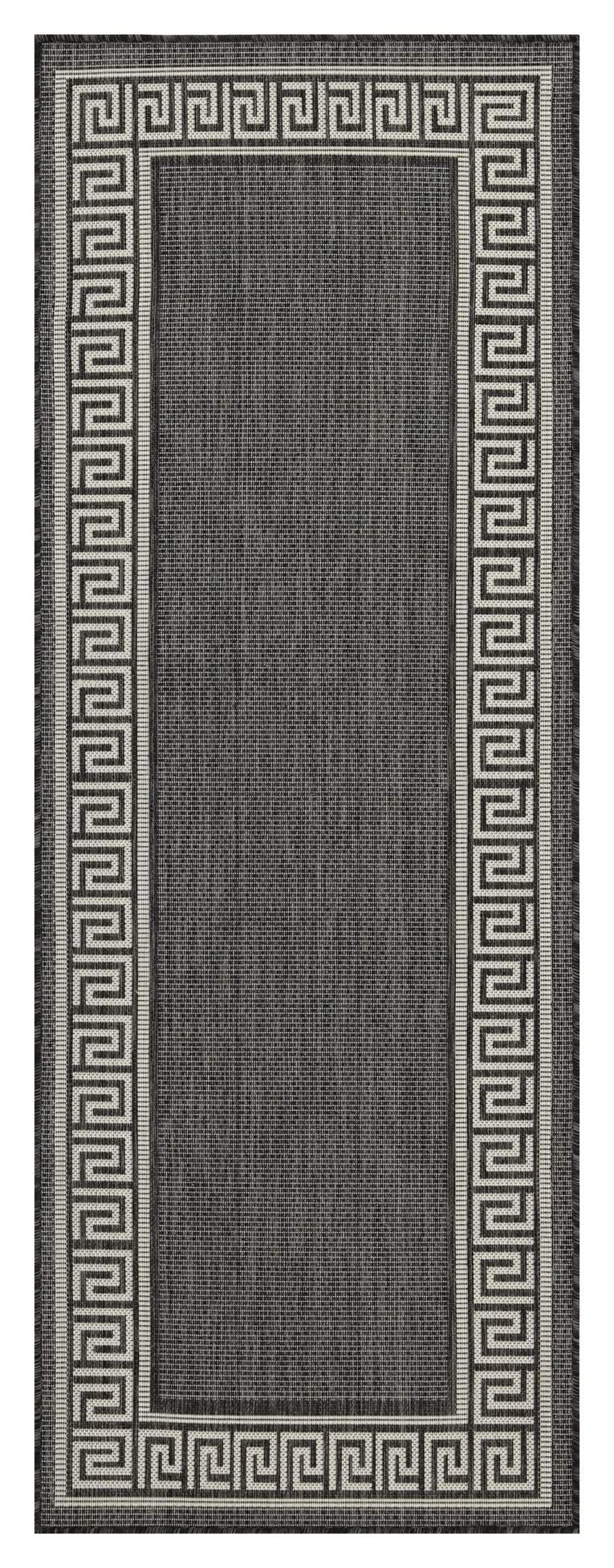 Sunshine - 5'3" X 7'3" Polypropylene Indoor, Outdoor Area Rug - Anthracite - Image 4