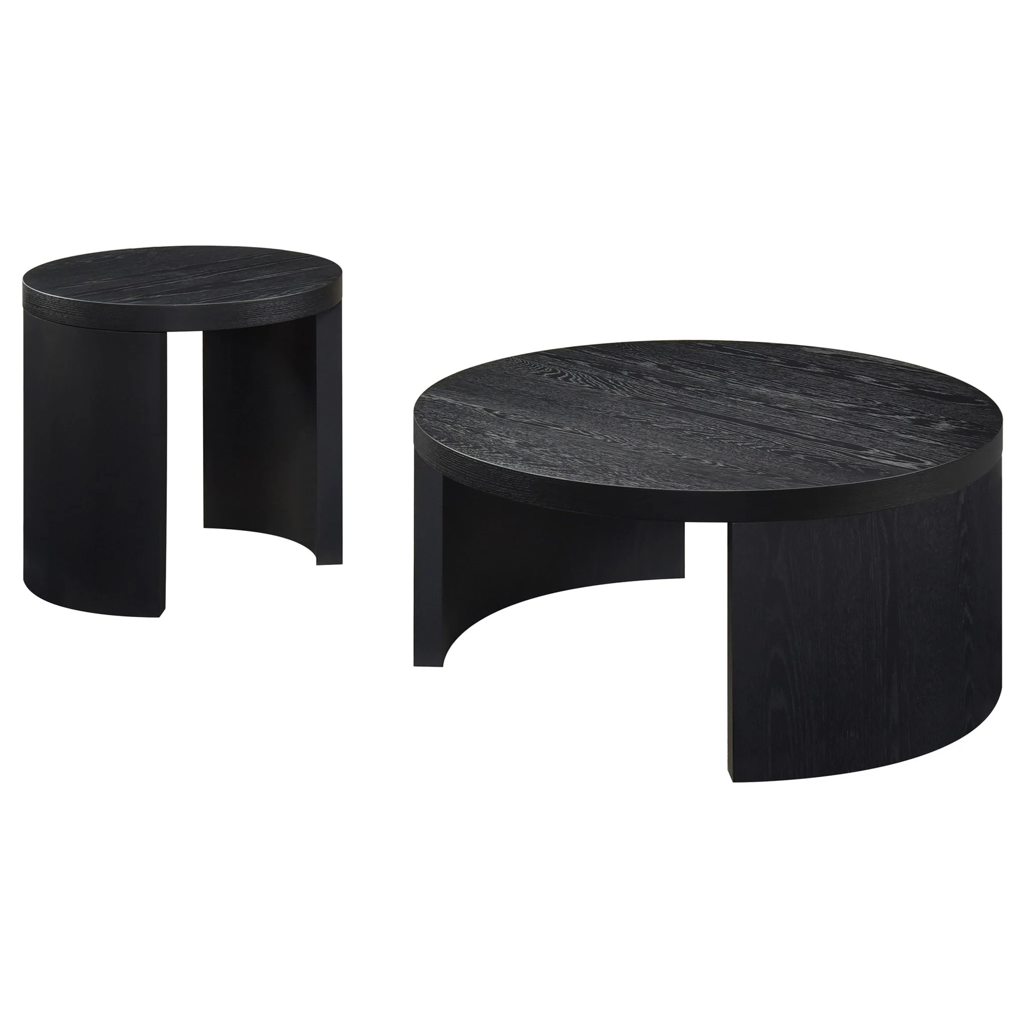 Sweeney 2-piece Coffee and End Occasional Table Set Black - Image 4