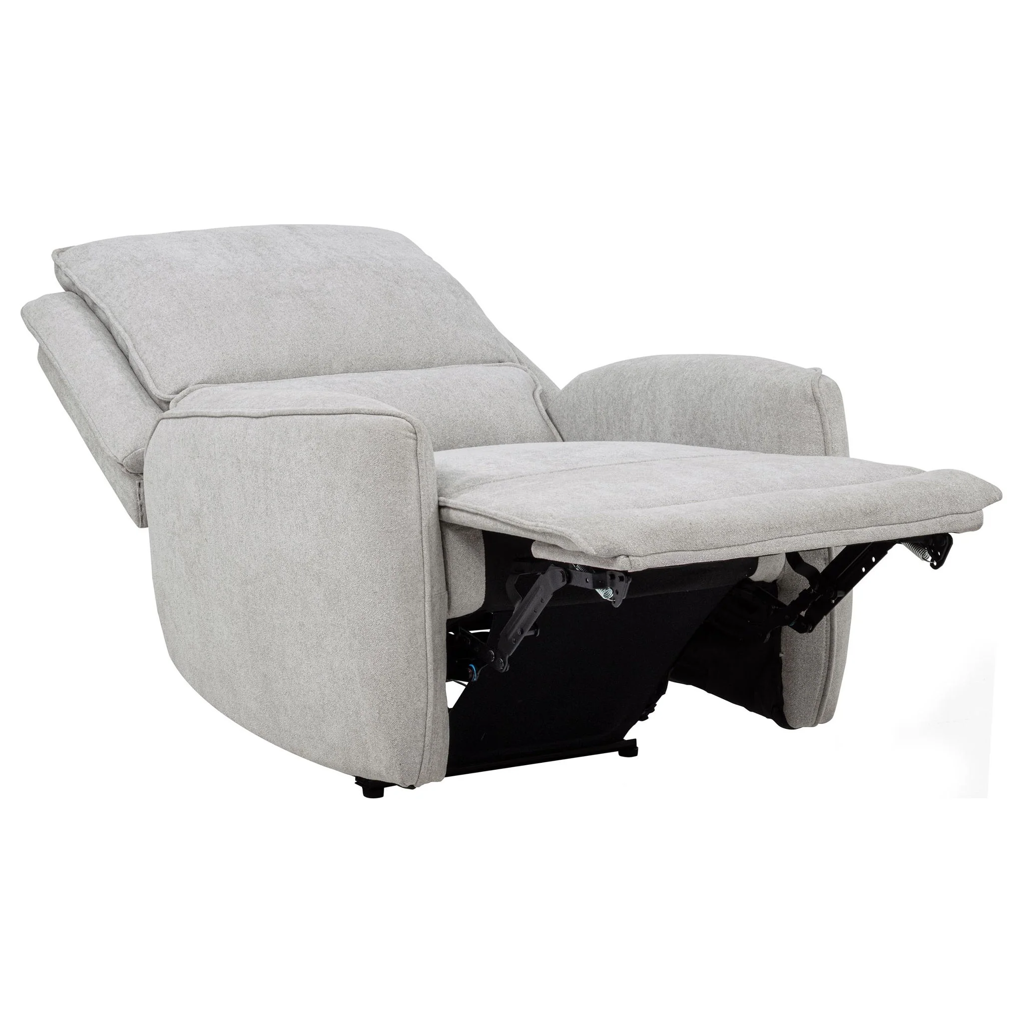 Sylmar Chenille Upholstered Power Recliner Dove Grey - Image 2