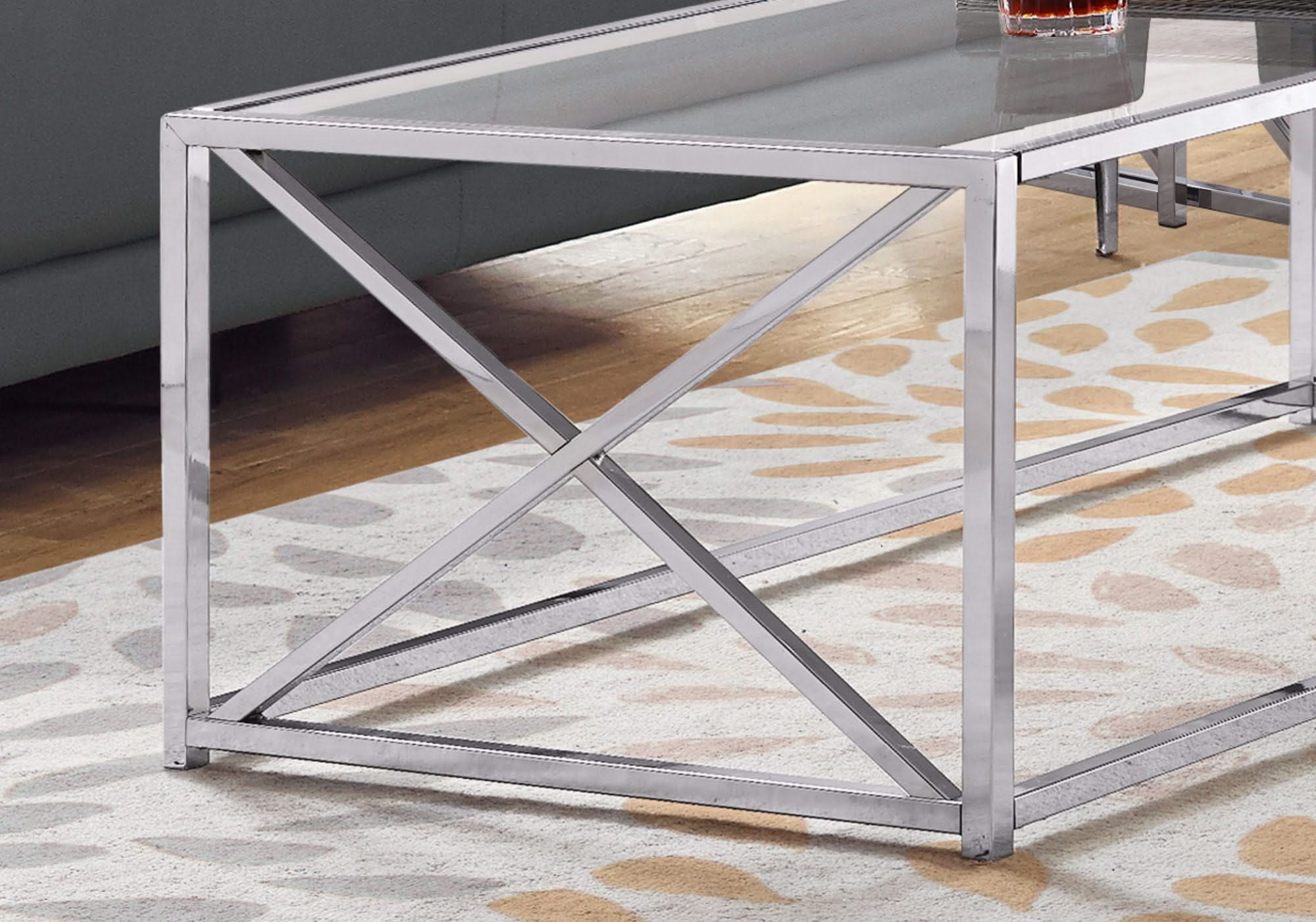 Table, Rectangular, Contemporary & Modern - Chrome - Image 2