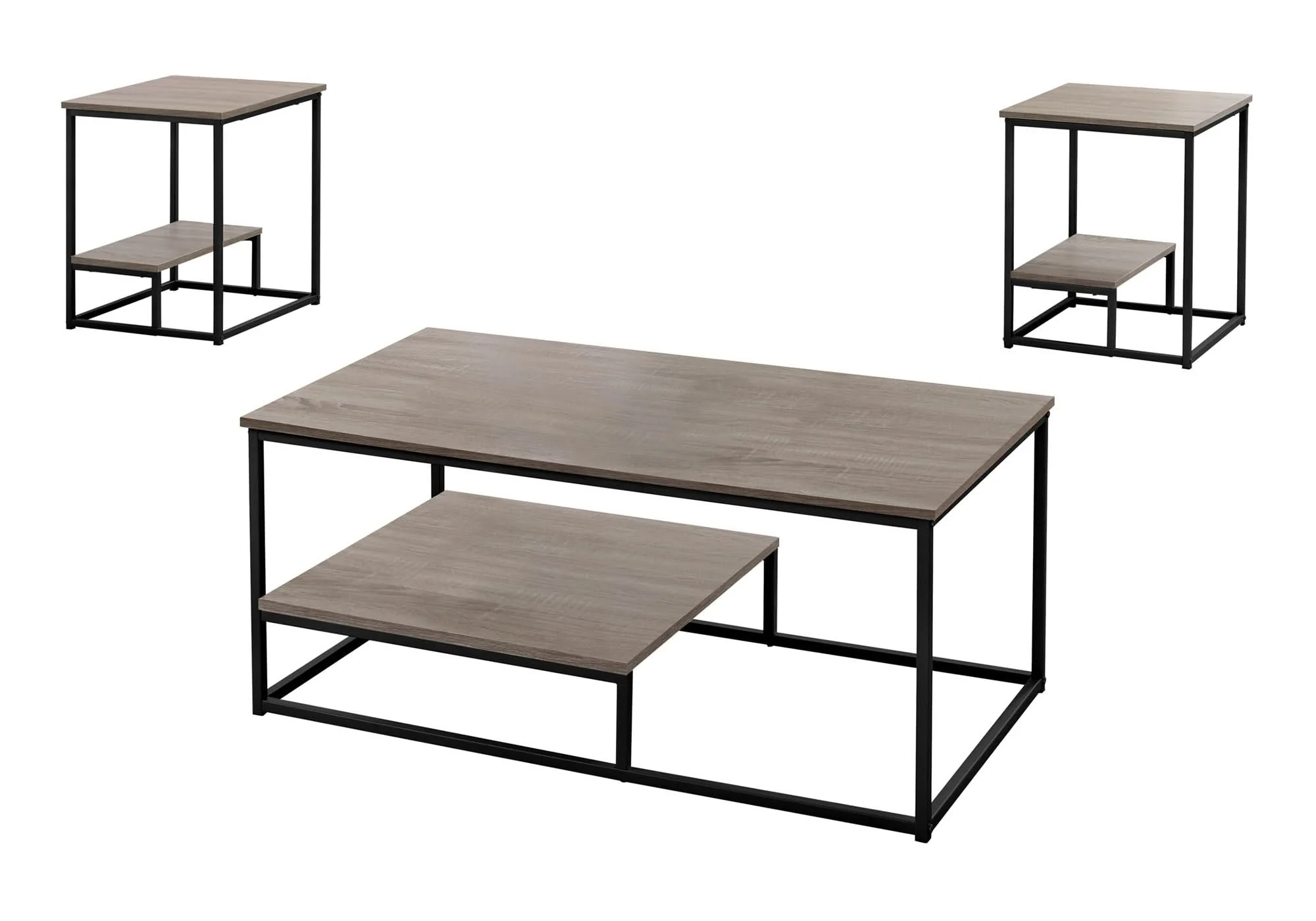 Table Set, Coffee, End, Side, Accent, Living Room, Contemporary & Modern (Set of 3) - Image 5