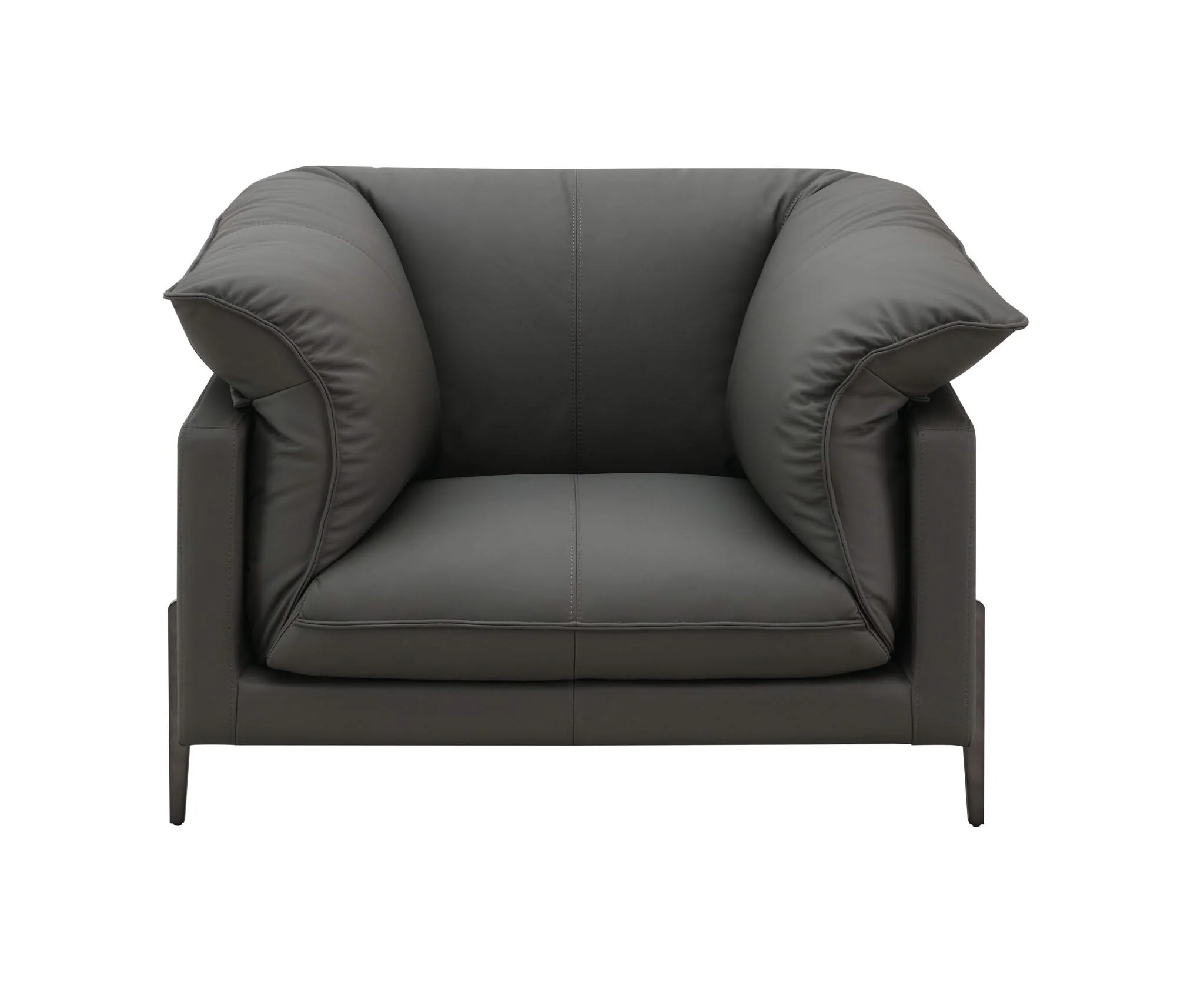 Tadi - Top Grain Leather Chair - Black - Image 3
