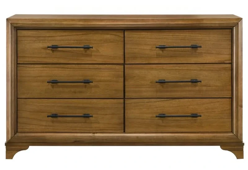 Talcott Honey Wood 5PC Bedroom Set with Lighted Storage Bed - Image 6