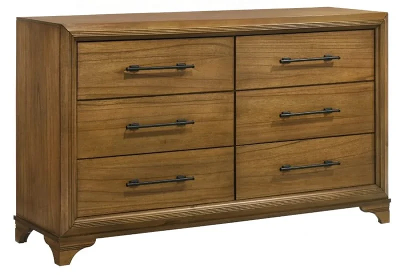 Talcott Honey Wood 5PC Bedroom Set with Lighted Storage Bed - Image 8