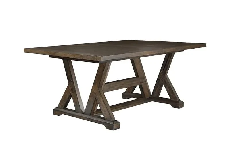 Talley’s Crossing Rustic Hickory 7 Piece Dining Set with Extension Table and Upholstered Chairs - Image 2