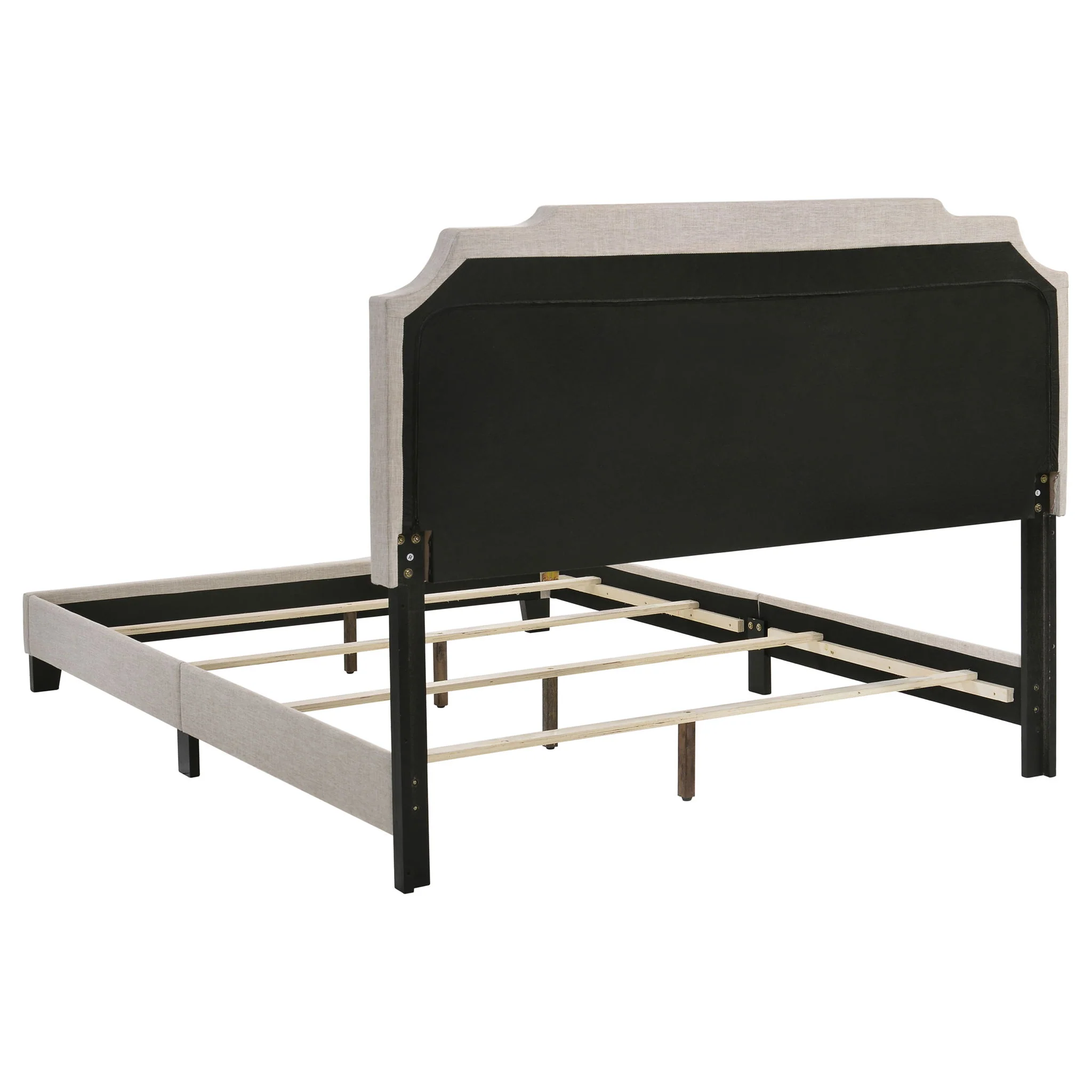 Tamarac Upholstered Eastern King Panel Bed Beige - Image 3