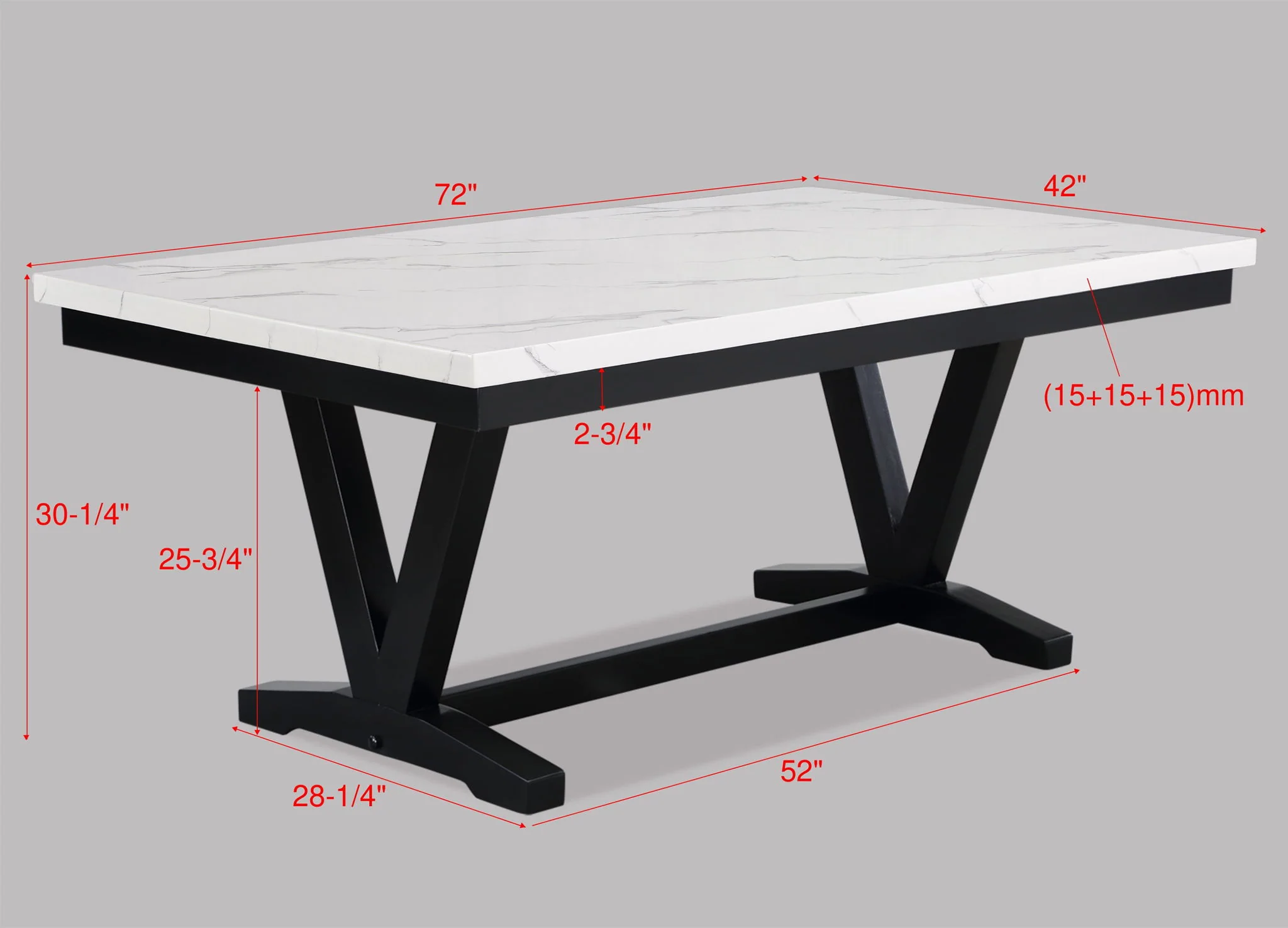 Tanner - 5 Piece Dining Room Set - White / Black - Image 2