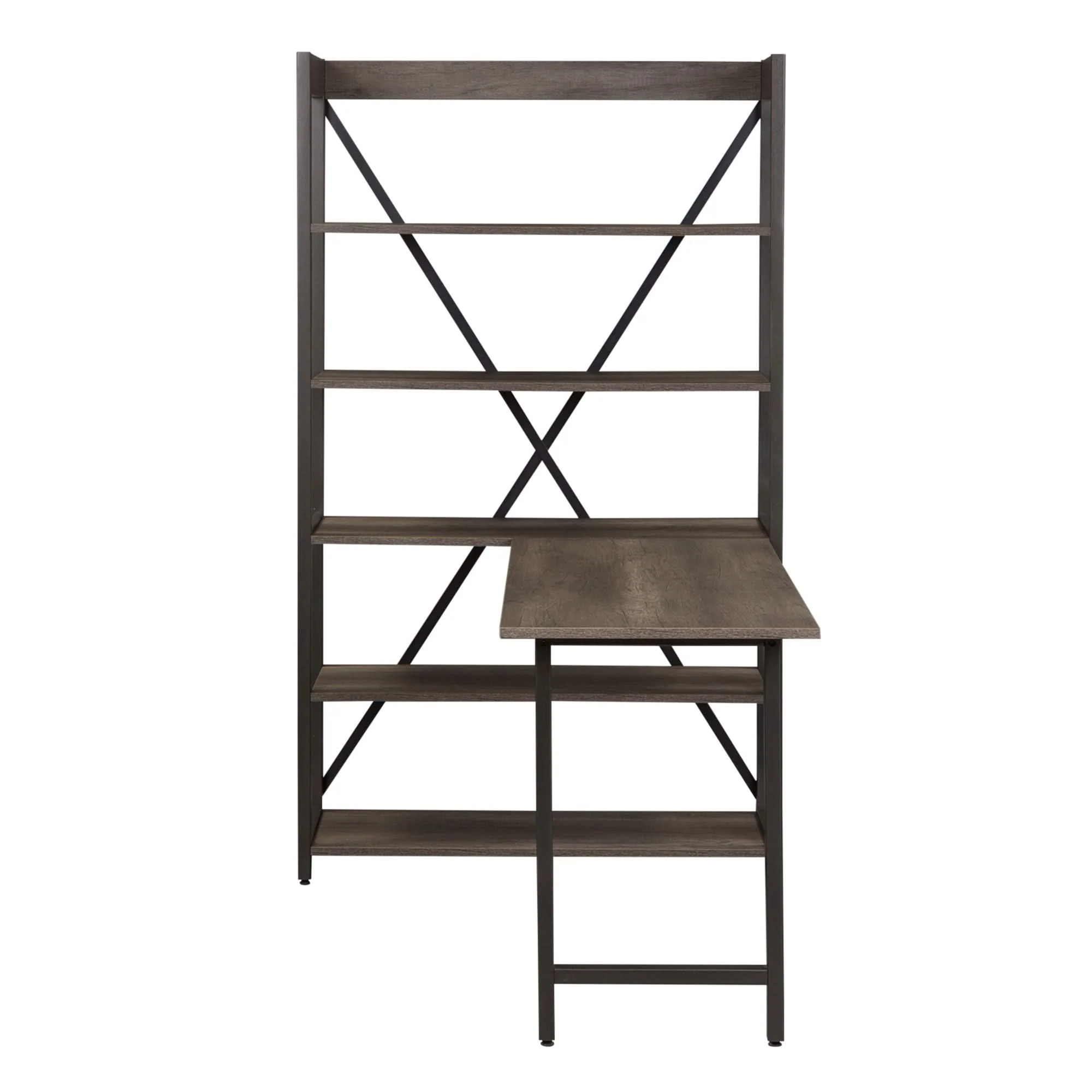 Tanners Creek - 2 Piece Home Office Set (Desk And Bookcase) - Graystone - Image 4