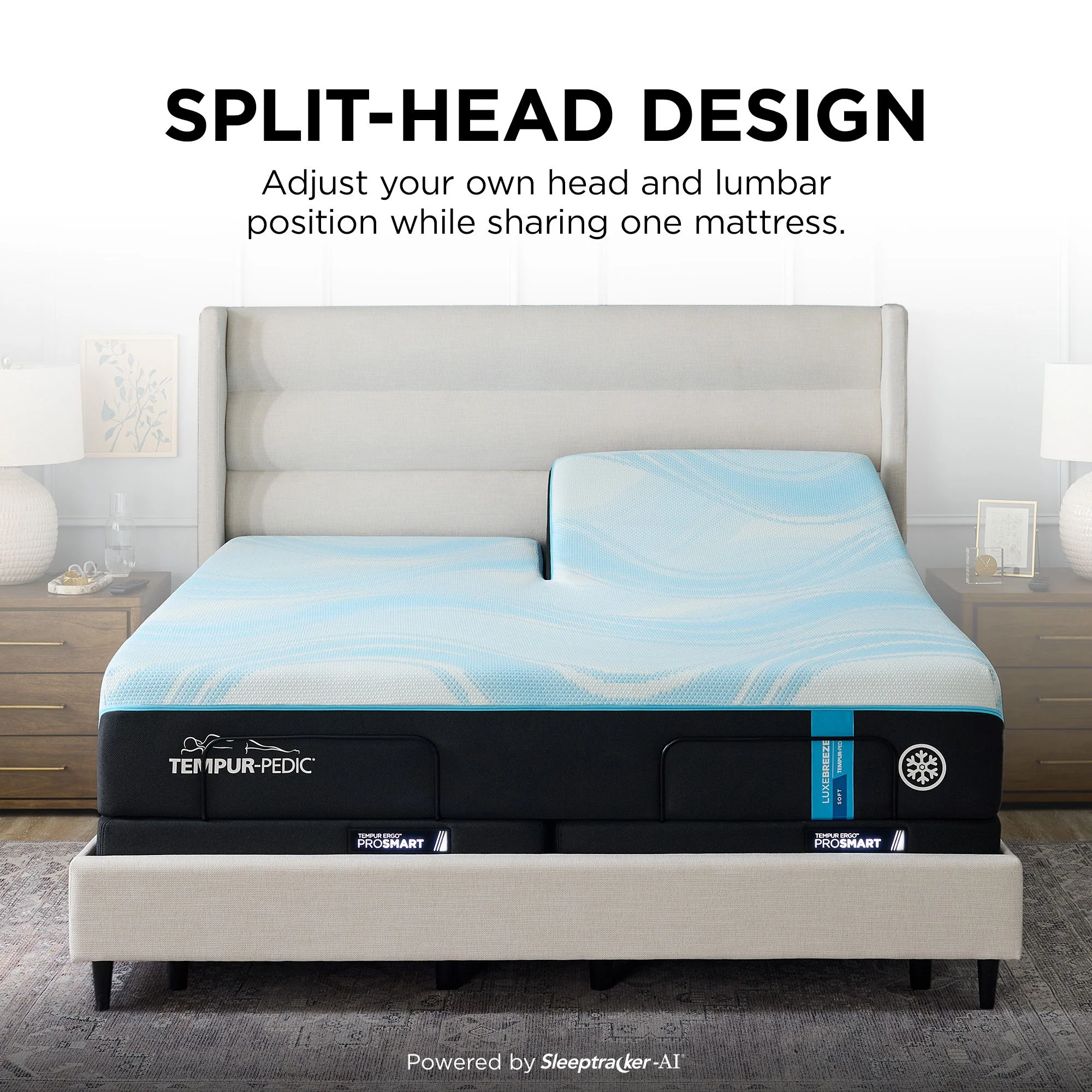 Tempur-Breeze - Firm Mattress - Split Head King - Image 3