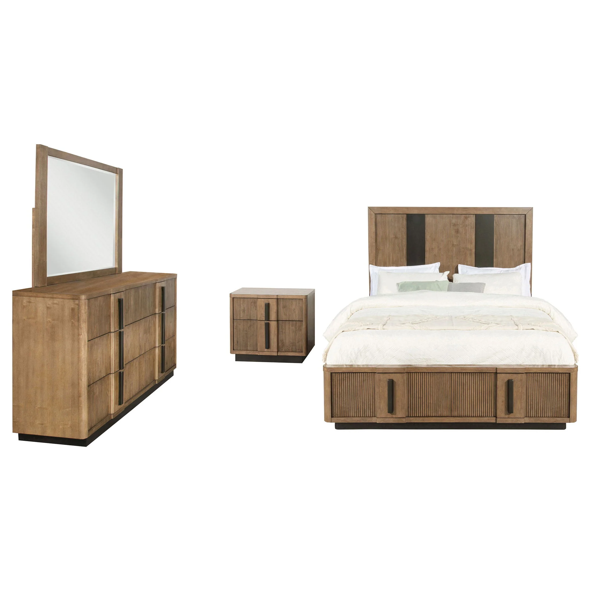 Terrace 4-piece California King Bedroom Set Ash Brown - Image 4