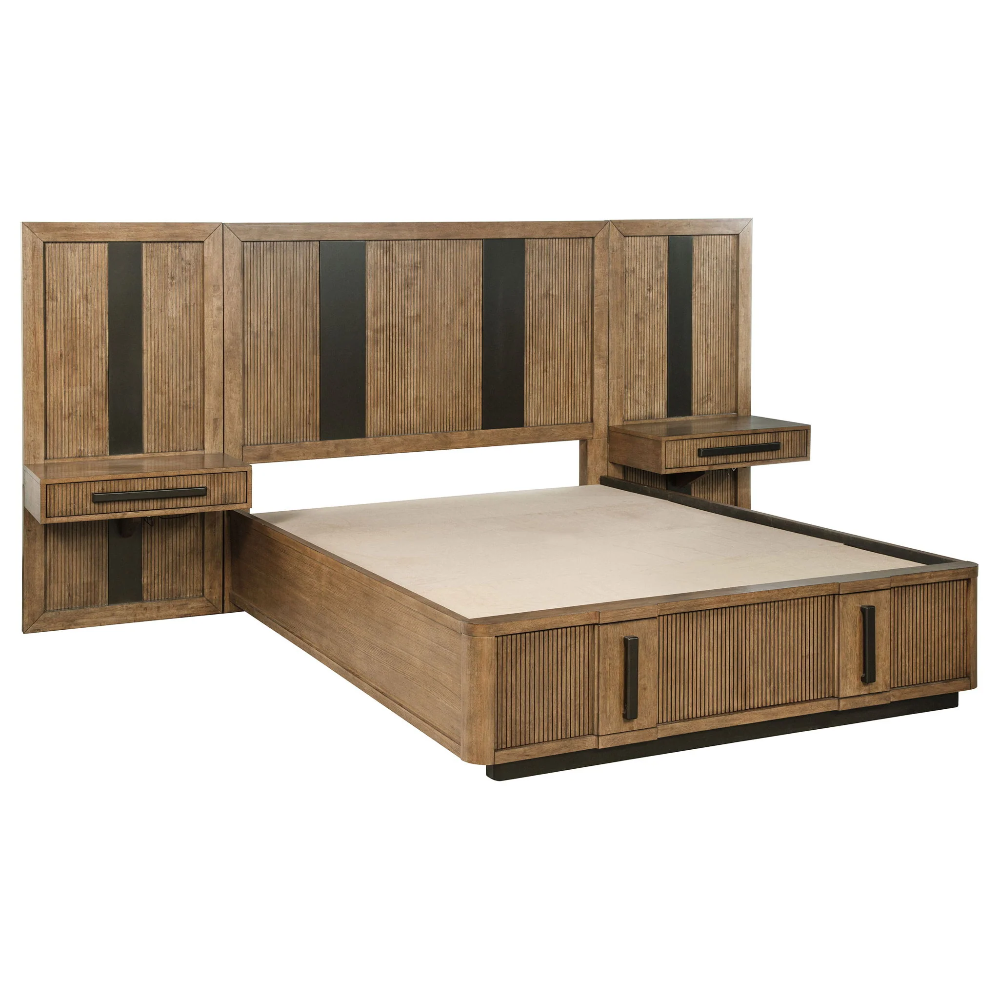 Terrace 6-piece Eastern King Panel Bedroom Set Ash Brown - Image 2