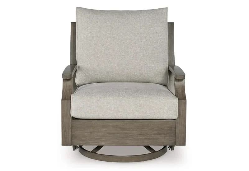 Texas Ranch Outdoor All Weather Swivel Glider Chair with Cushion - Image 3