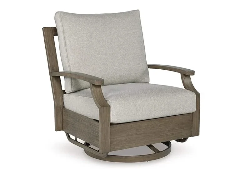 Texas Ranch Outdoor All Weather Swivel Glider Chair with Cushion - Image 4
