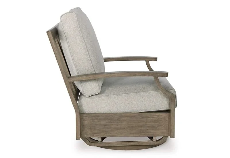 Texas Ranch Outdoor All Weather Swivel Glider Chair with Cushion - Image 5
