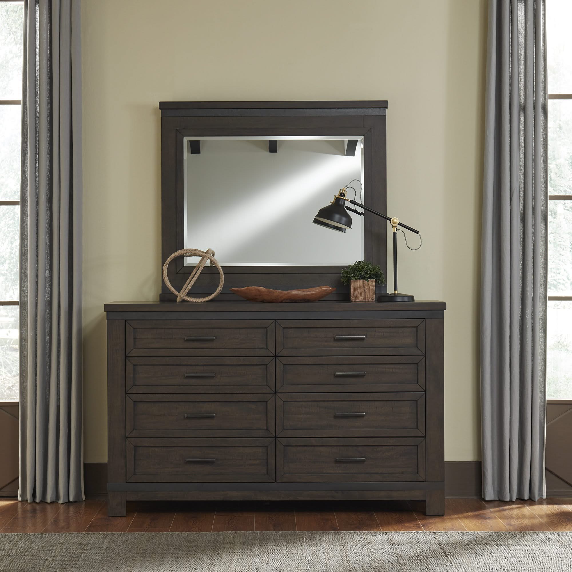 Thornwood Hills - Bookcase Bed, Dresser & Mirror - Image 2