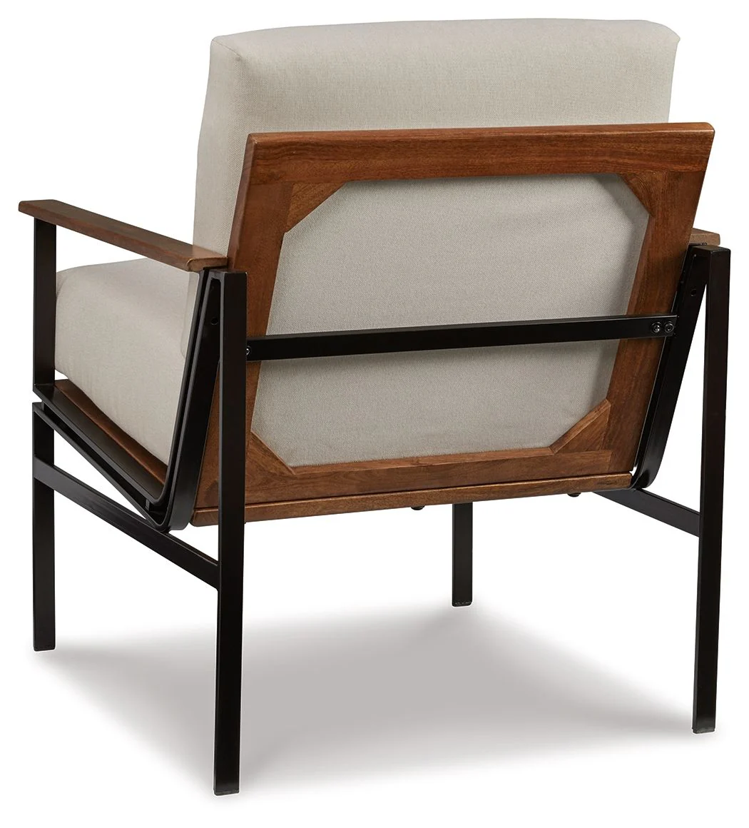 Tilden - Accent Chair - Ivory / Brown - Image 2