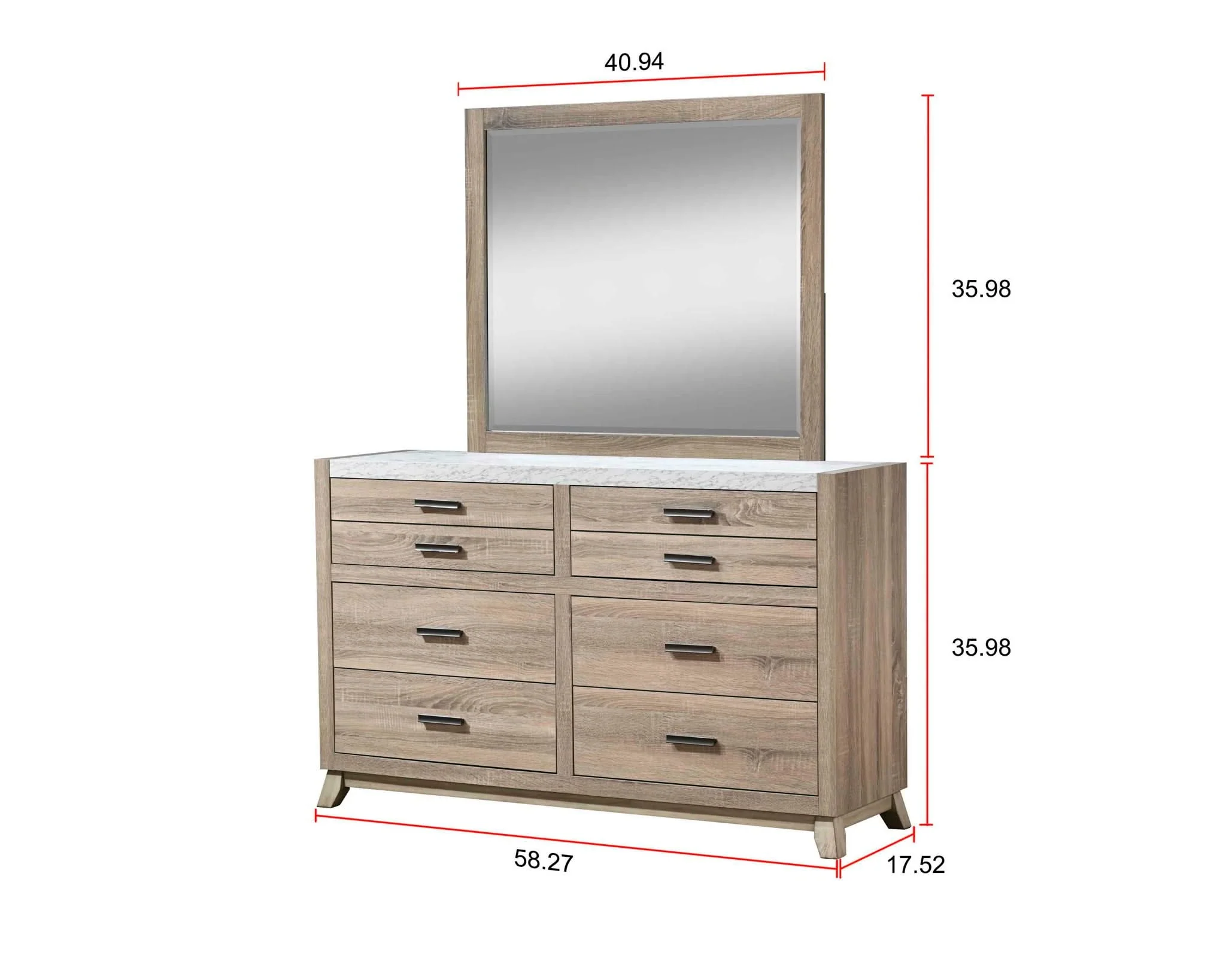 Tilston - Dresser & Mirror - Natural - Image 2