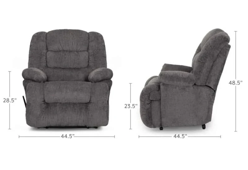 Titan Charcoal Oversized Recliner with Ultralign Technology - Image 7