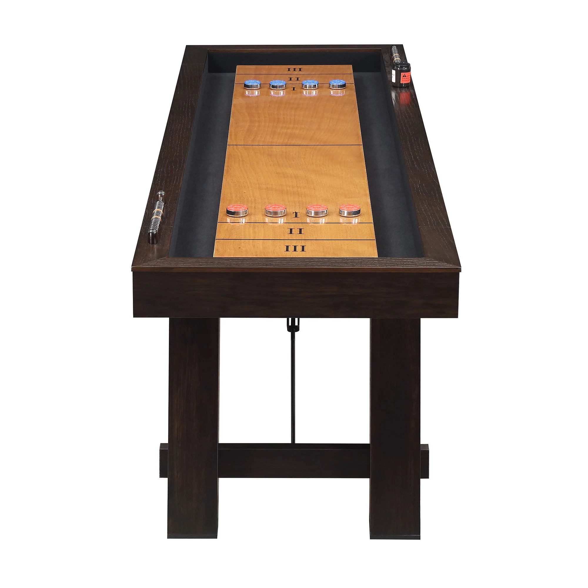 Titus - 108" Shuffleboard Table - Brown - Image 4