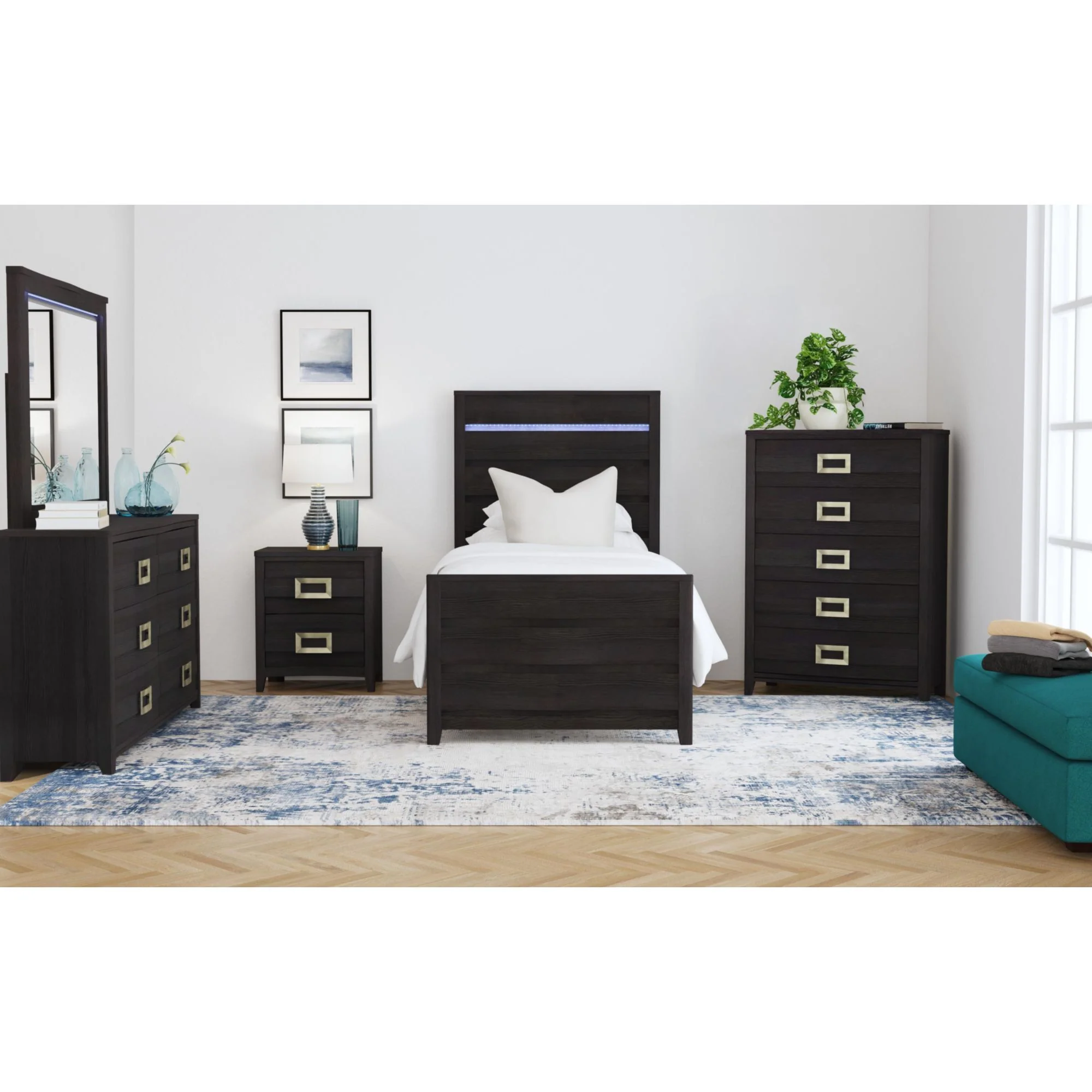 Tobias - Bed With LED - Image 21