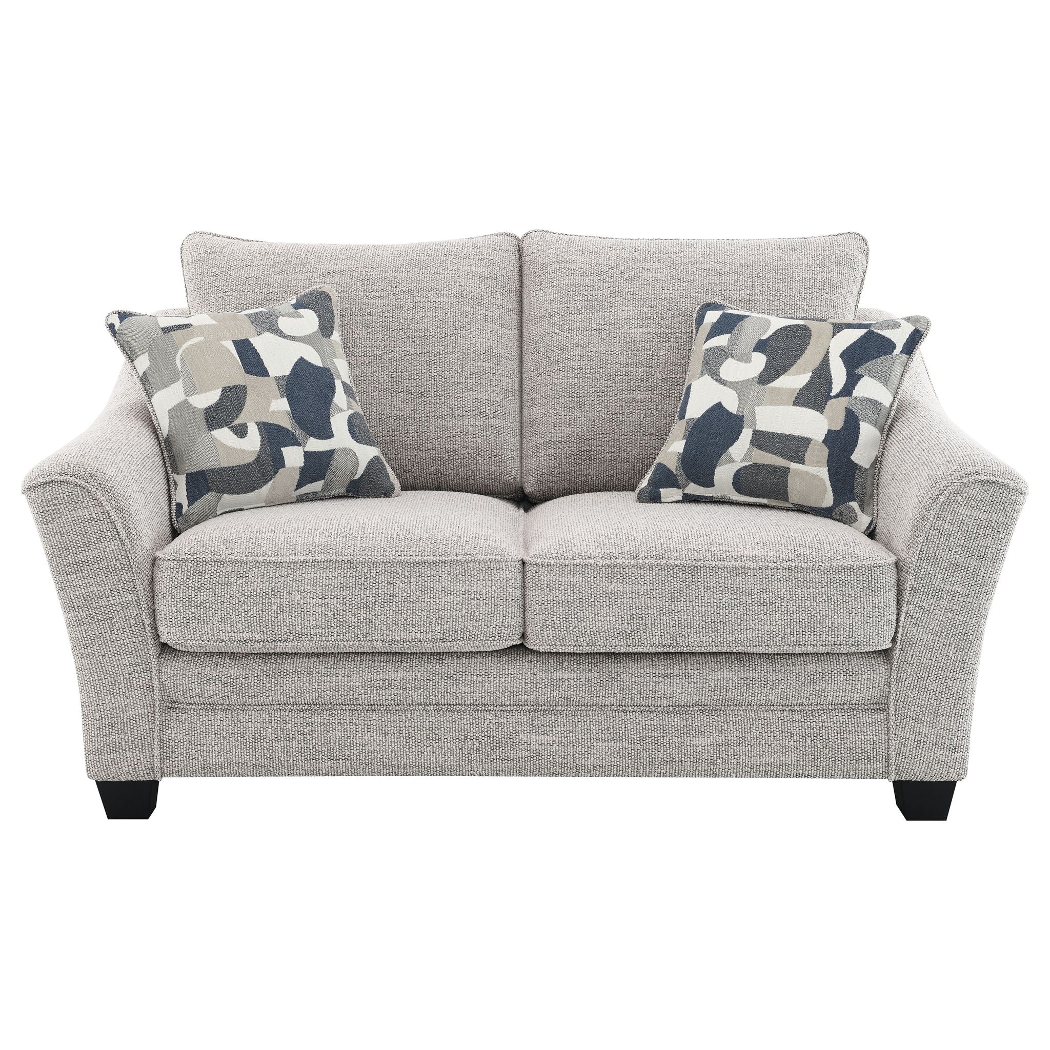 Tomkins Boucle Upholstered Loveseat Light Grey - Image 2
