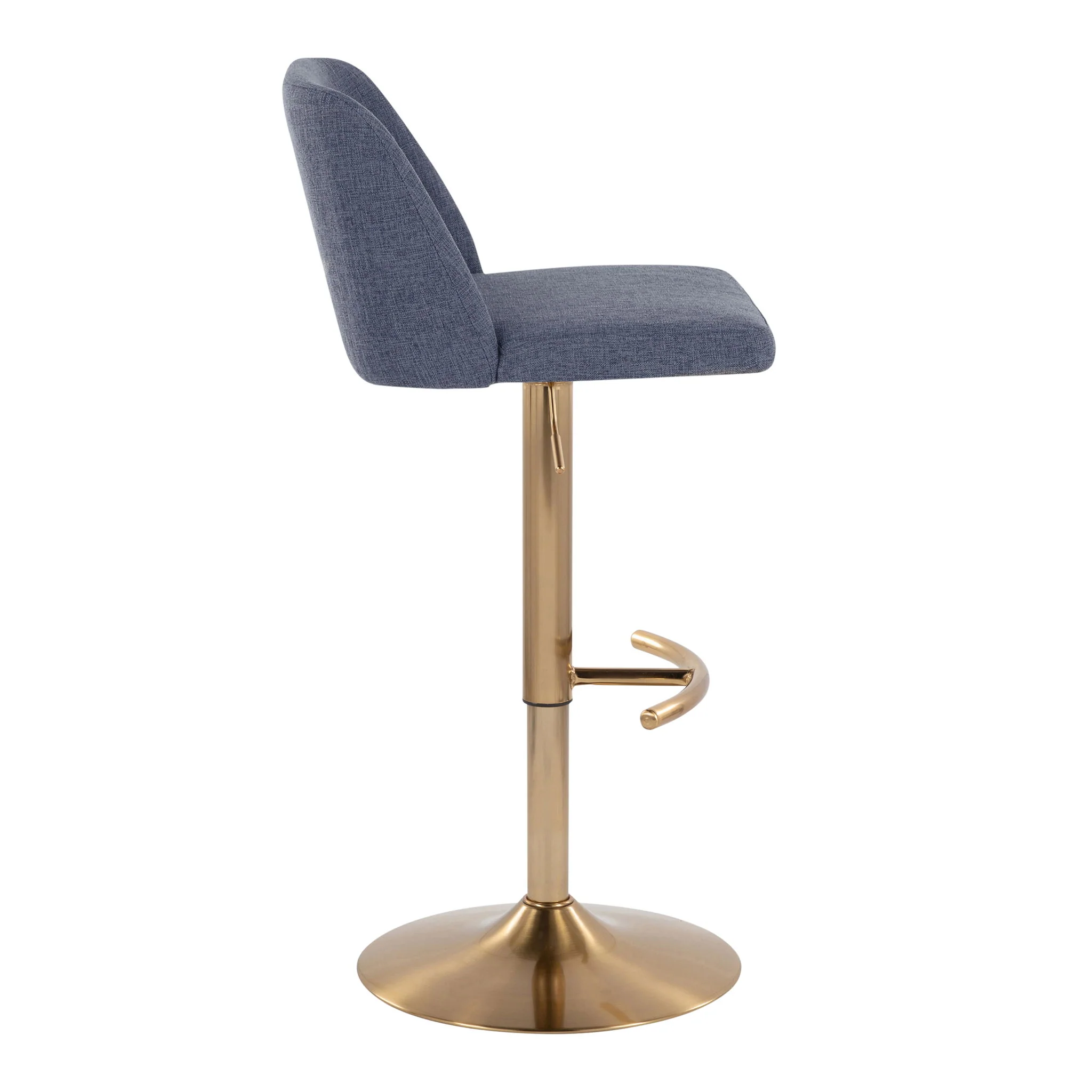 Toriano - Contemporary Adjustable Barstool With Swivel With Rounded T Footrest (Set of 2) - Image 19