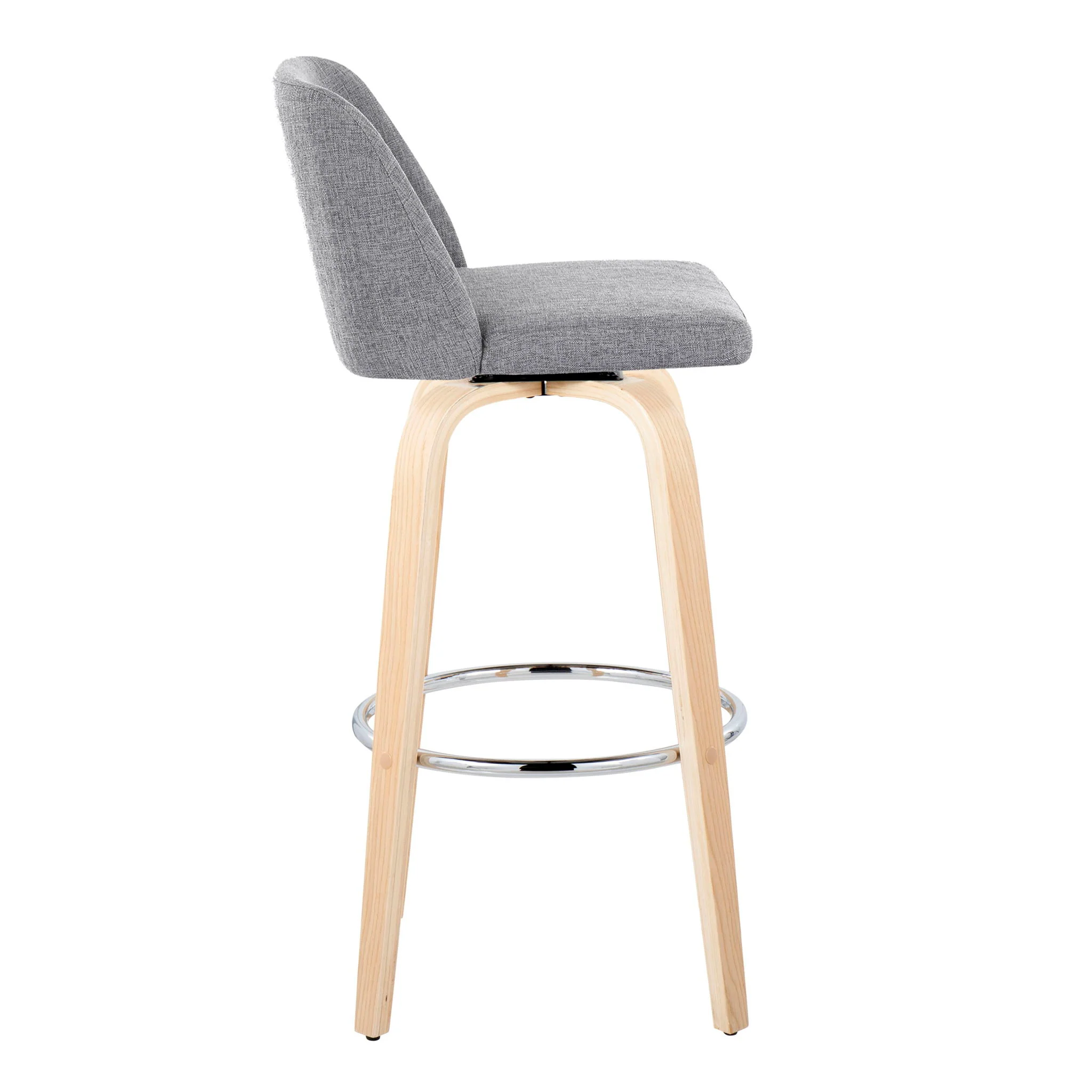Toriano - Contemporary Fixed Height Barstool & Swivel With Round Footrest (Set of 2) - Image 13