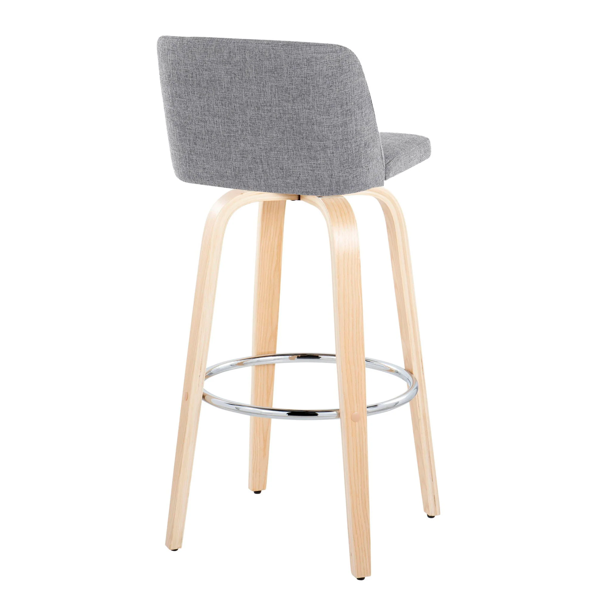 Toriano - Contemporary Fixed Height Barstool & Swivel With Round Footrest (Set of 2) - Image 17
