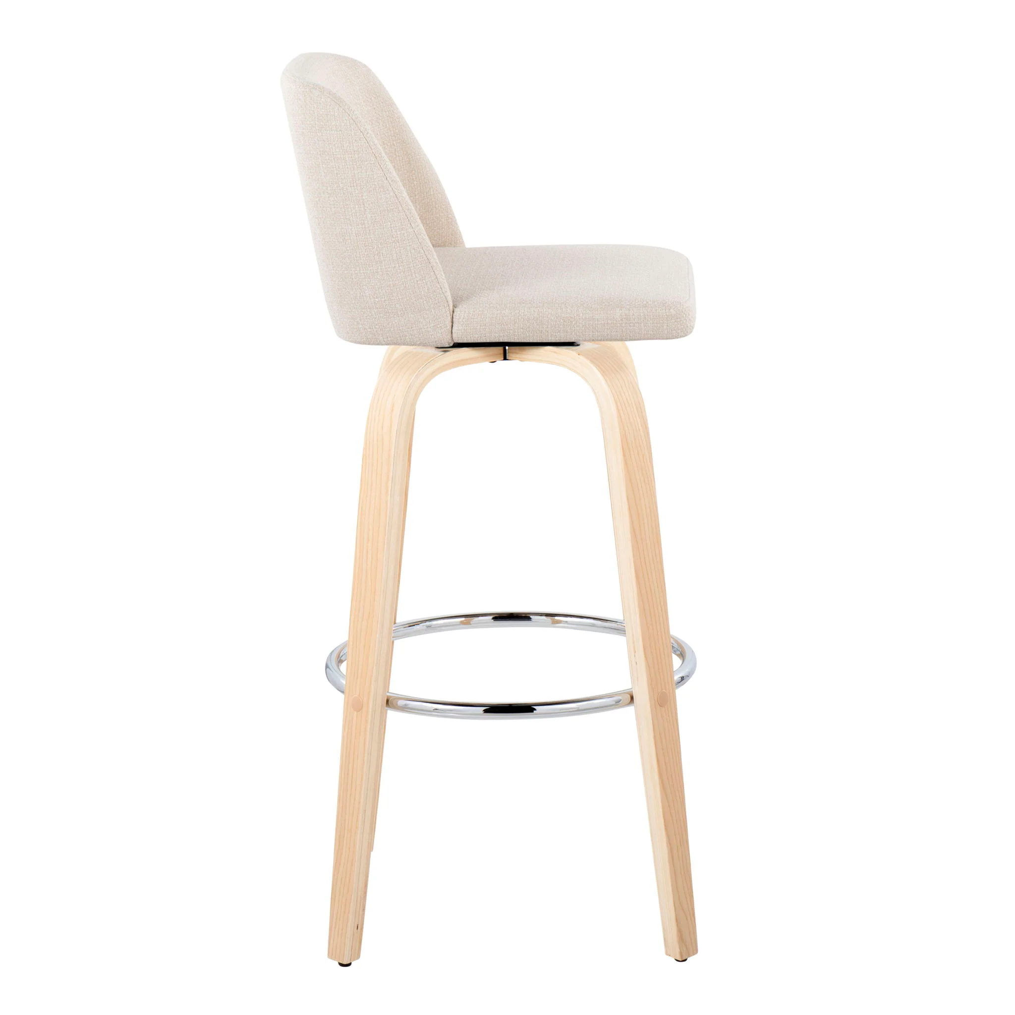 Toriano - Contemporary Fixed Height Barstool & Swivel With Round Footrest (Set of 2) - Image 19