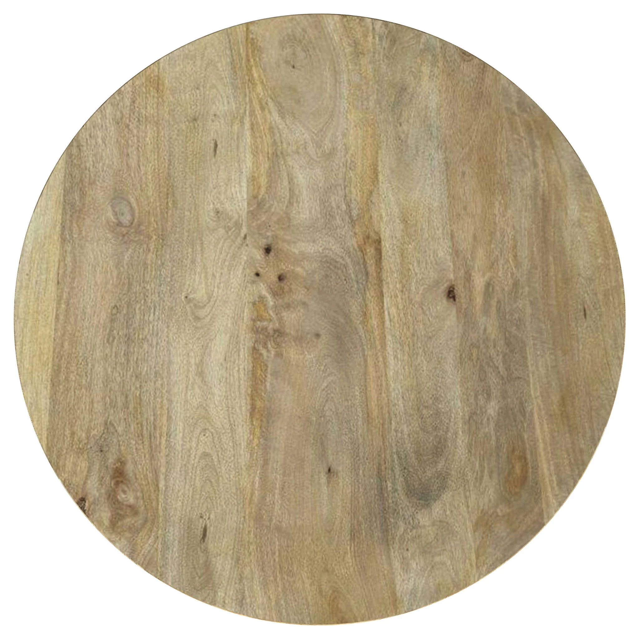 Touhy Round Solid Wood Cocktail Coffee Table Natural Mango - Image 4