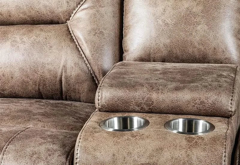 Trailride Mocha Reclining Sofa - Image 5