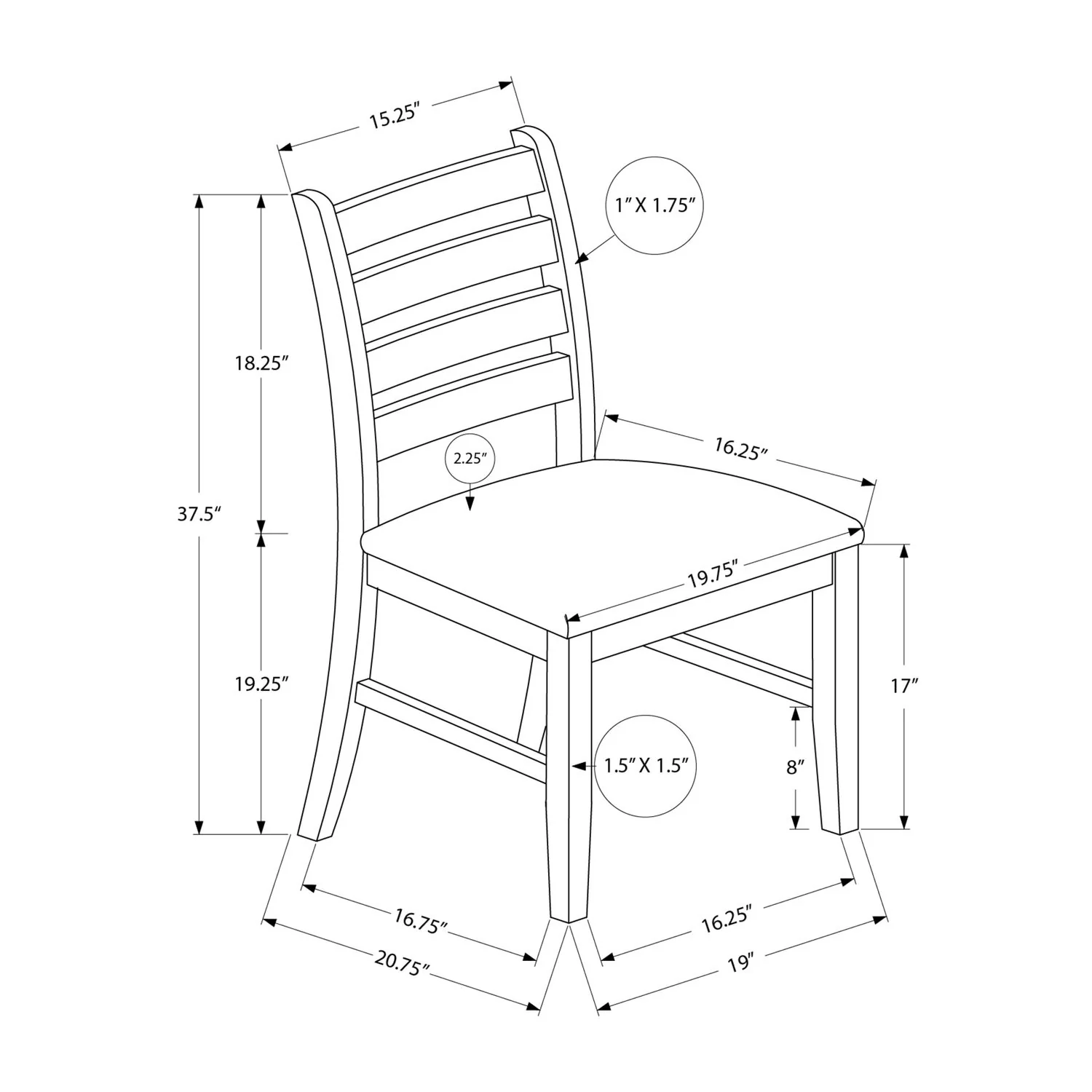 Transitional Dining Chair (Set of 2) - Image 8