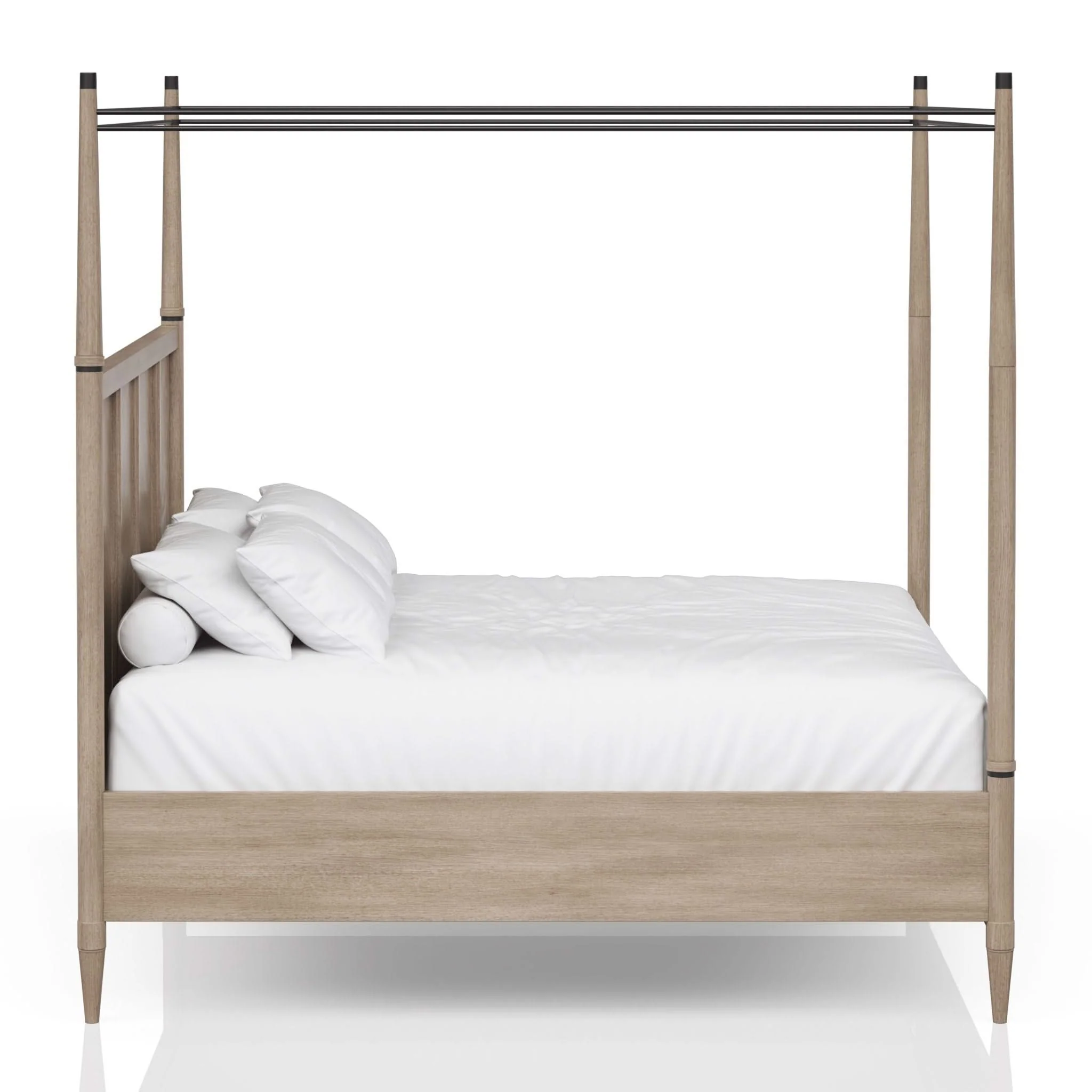 Transitional Styling Canopy Bed - Image 4