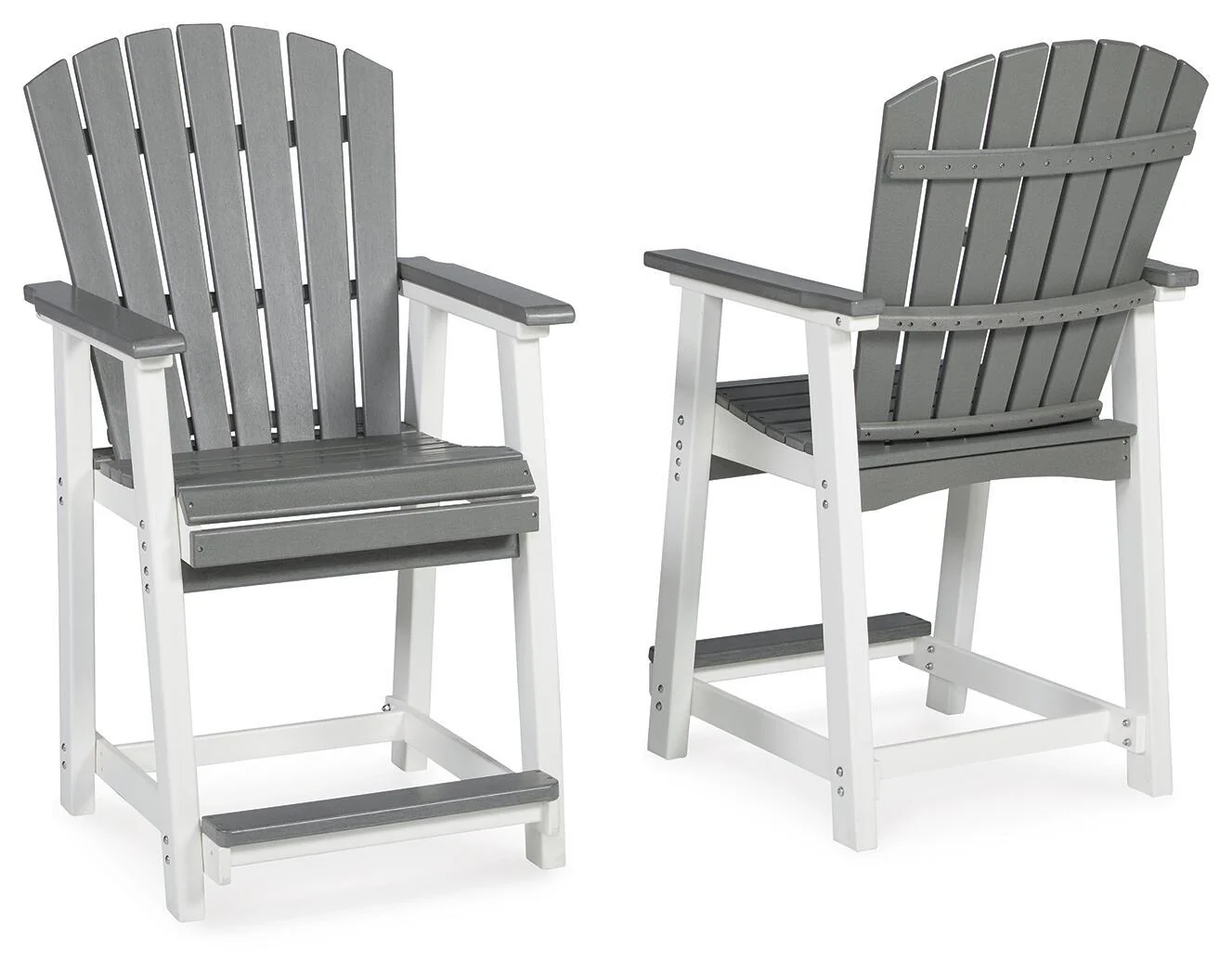 Transville - Barstool (Set of 2) - Gray / White - Image 4