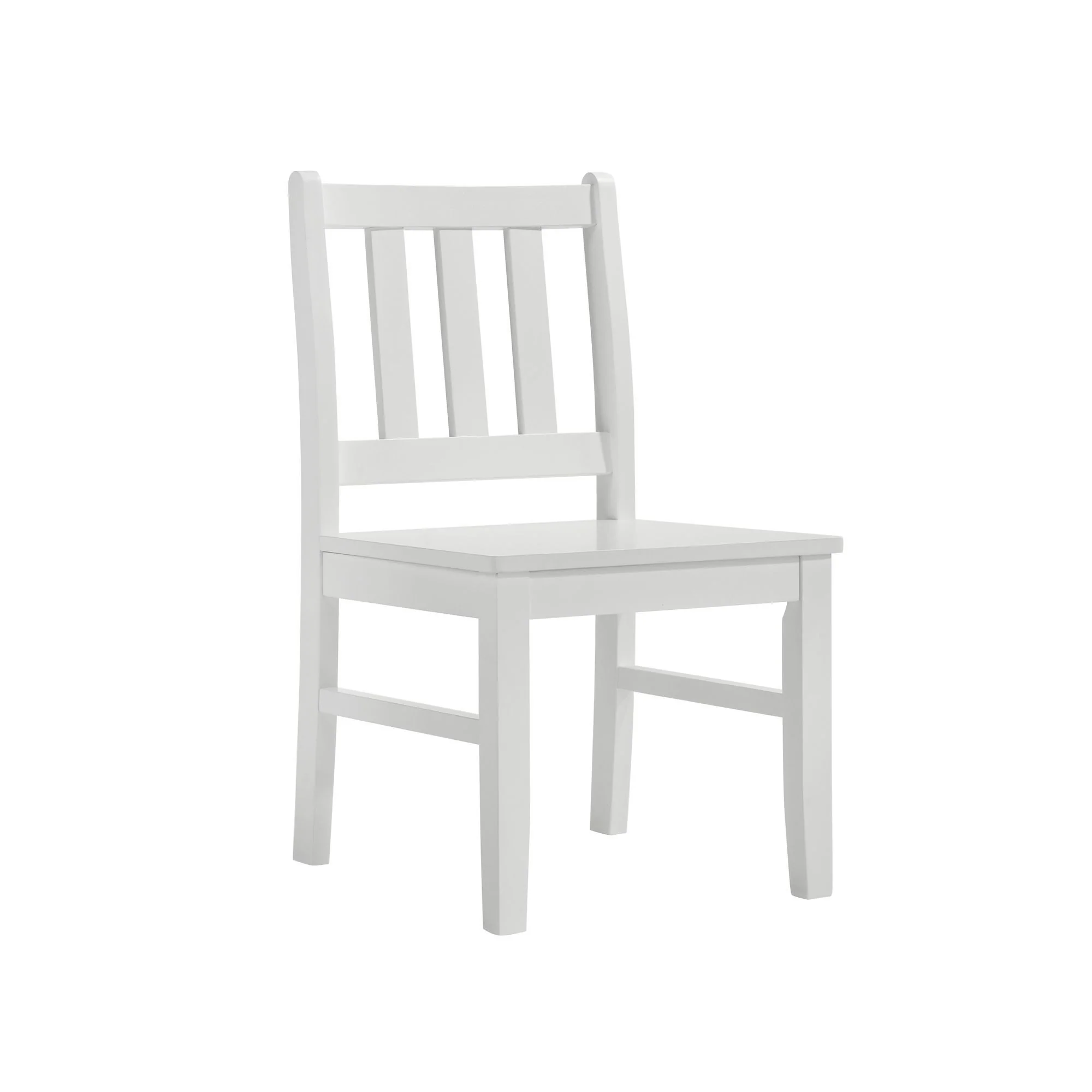 Travis Youth - 5 Piece Dining Set With Table And 4 Chairs - White - Image 2