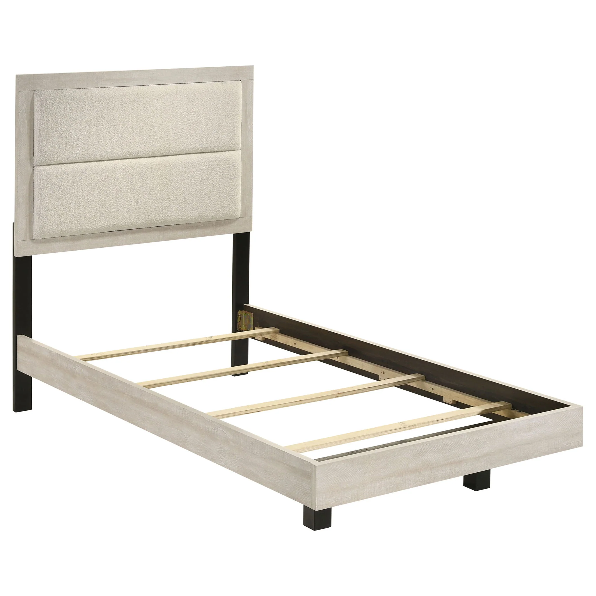 Trenton 4-piece Twin Bedroom Set Rustic Cream - Image 2