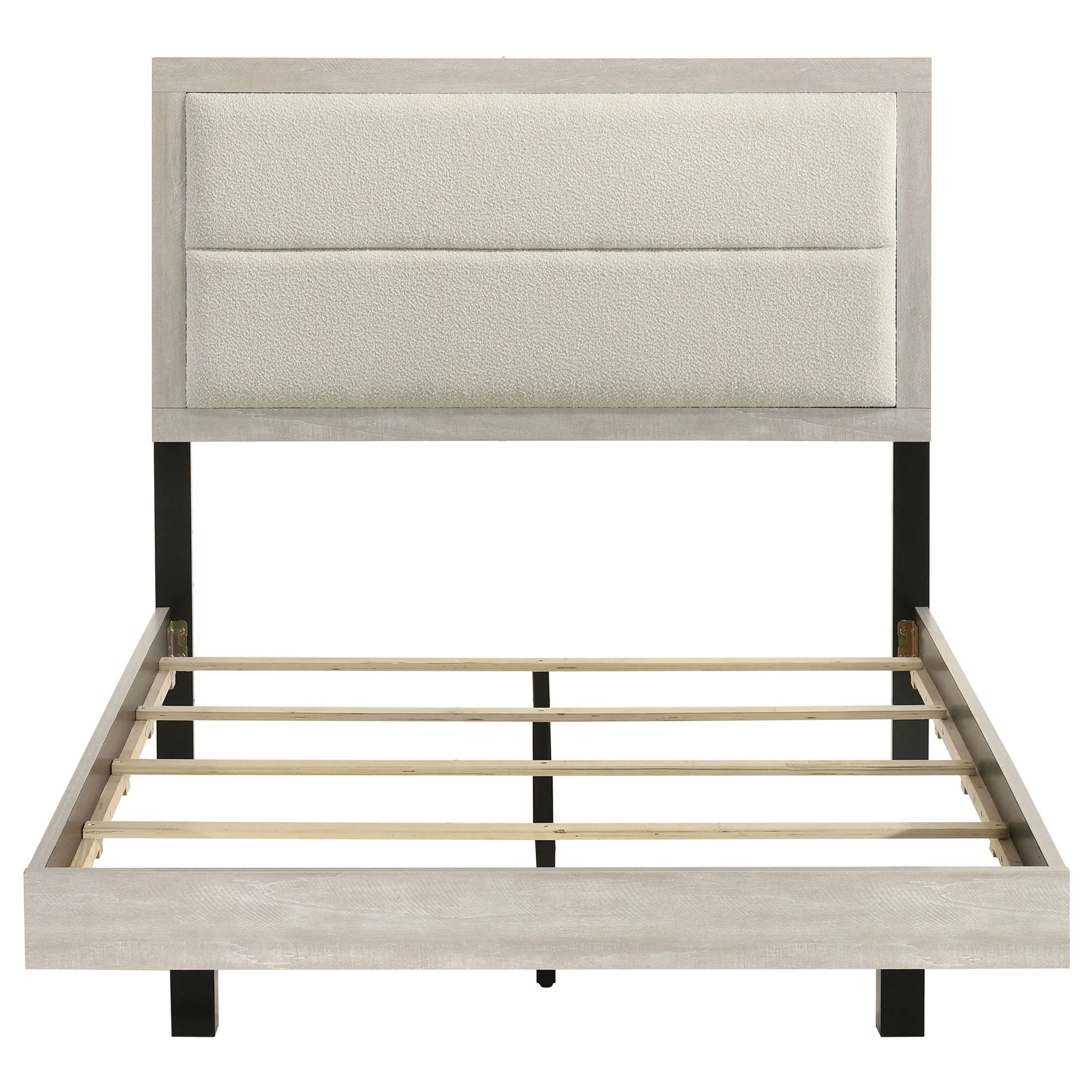 Trenton 54-inch Wood Full Panel Bed Rustic Cream - Image 2