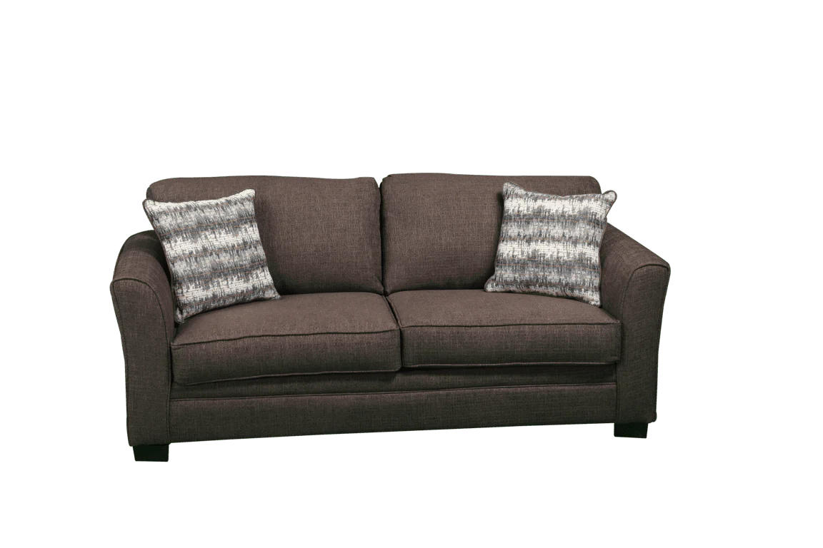 Trisha Grey Queen Sleeper Sofa with Mid-Century Modern Design - Image 2