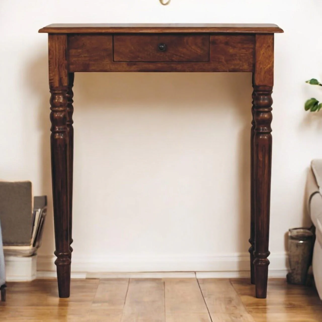 Turned Legs Drawer Console Table - Image 2