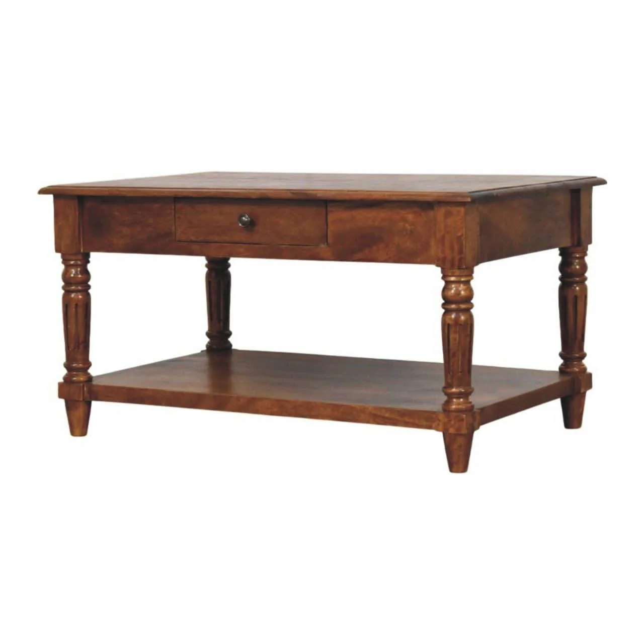 Turned Legs Drawer Table - Image 8