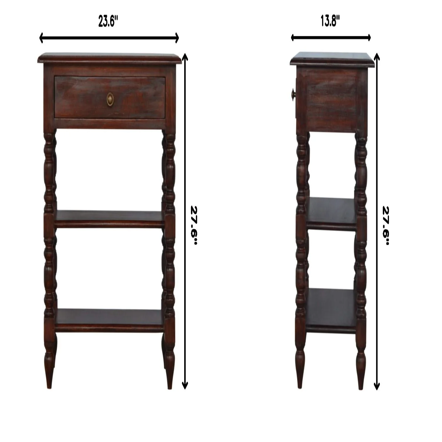 Turned Legs Side Table - Image 3