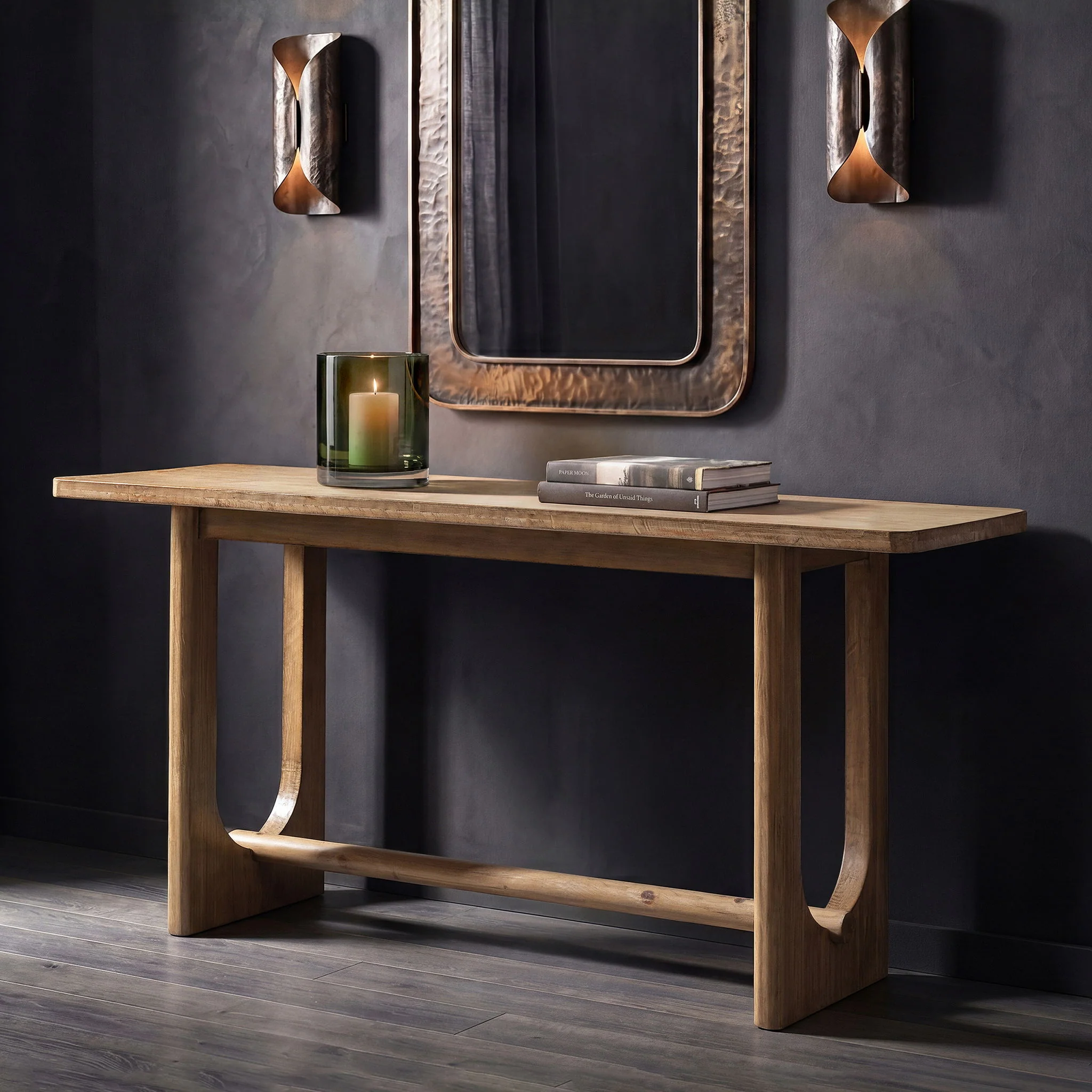 Turnkey - Trestle Console Table - Antique Brown - Image 3