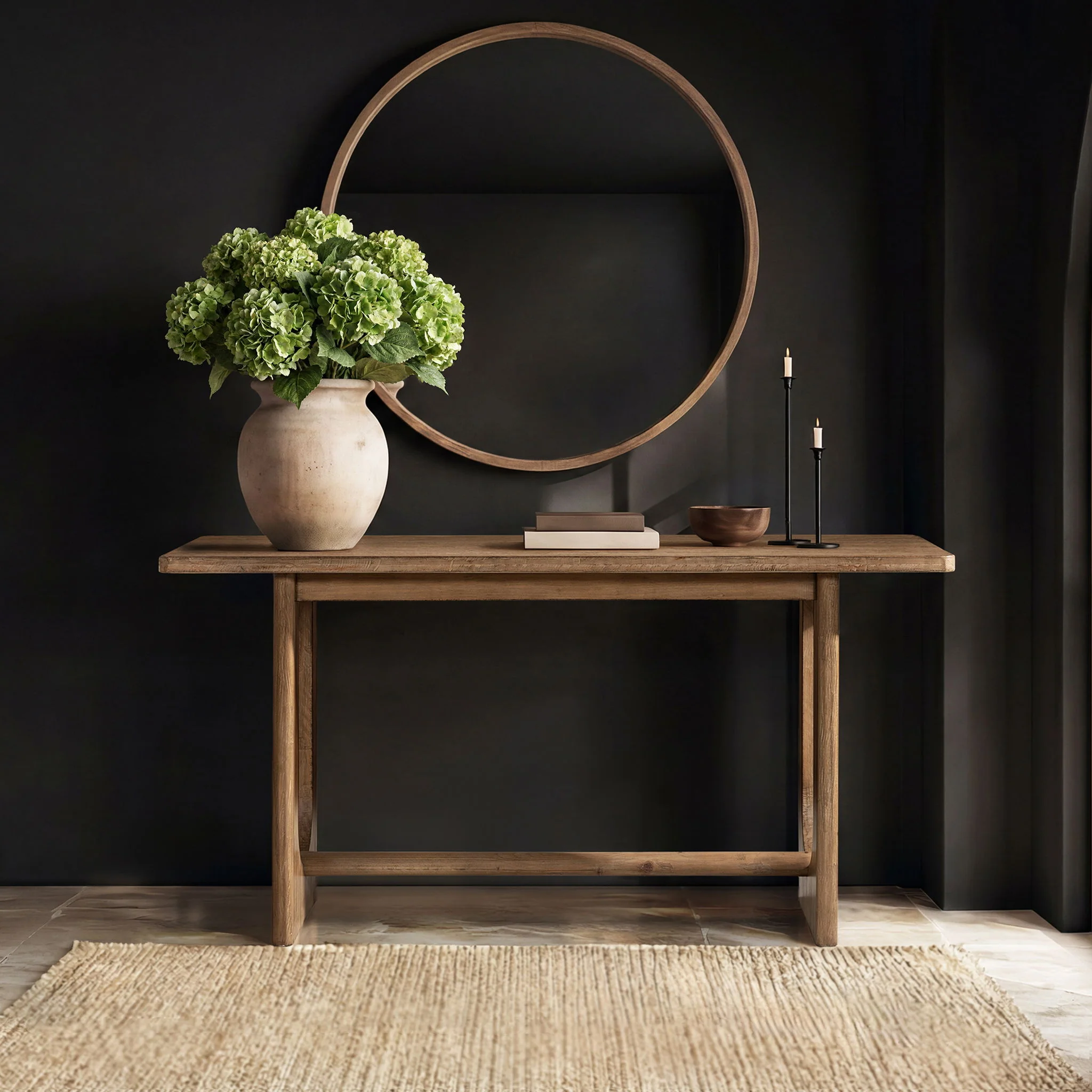 Turnkey - Trestle Console Table - Antique Brown - Image 4